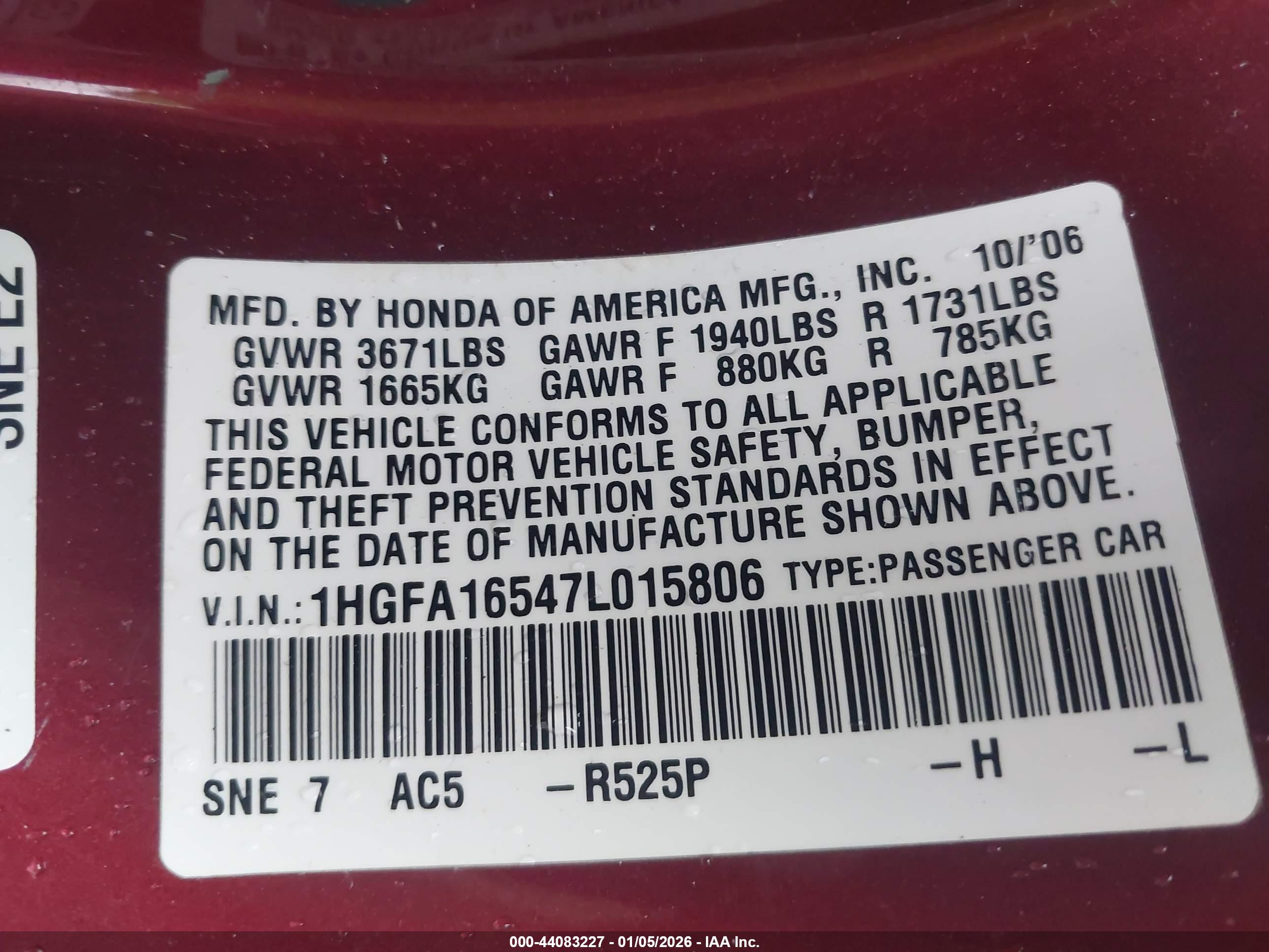 HONDA CIVIC image 9