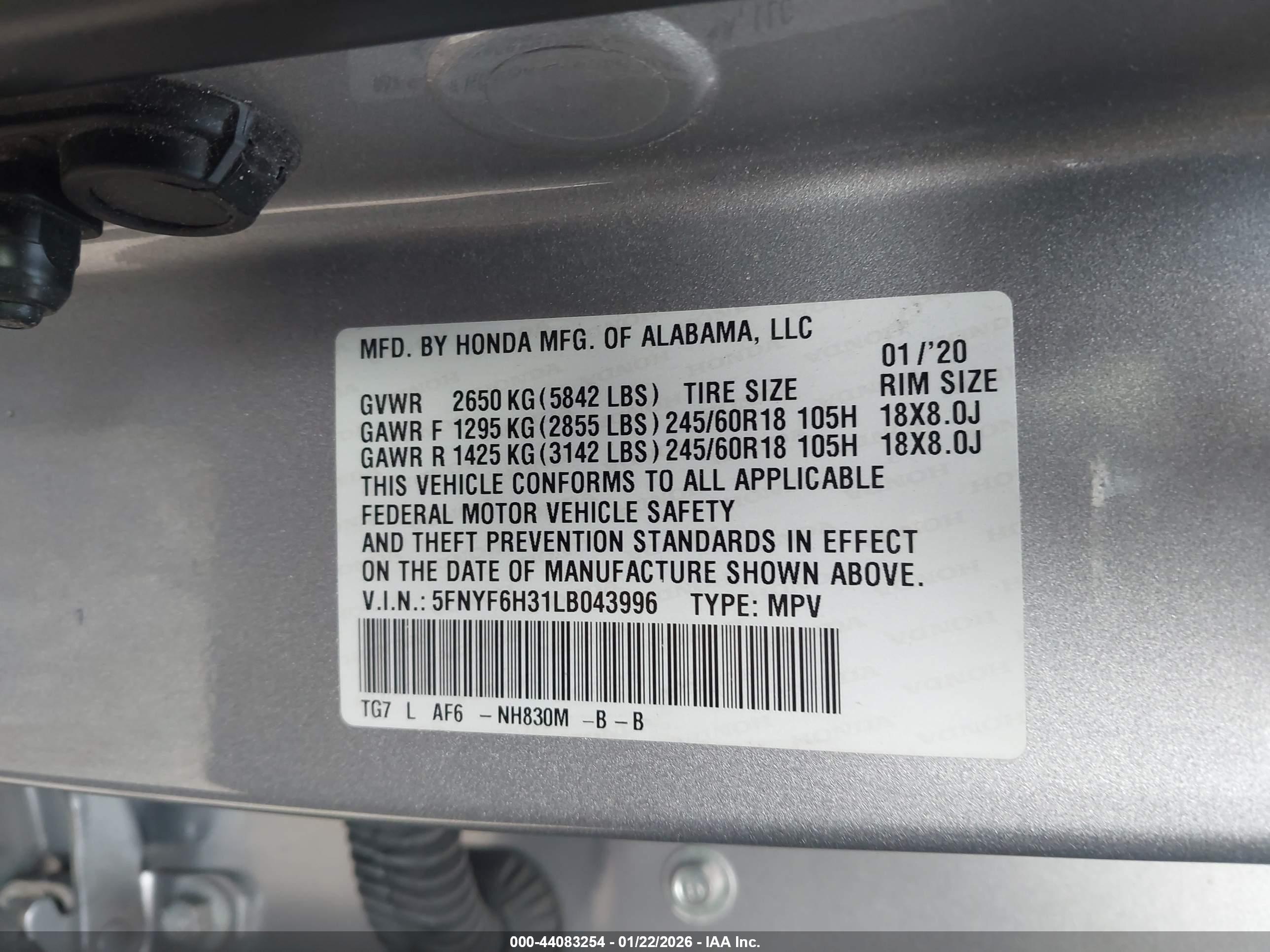 HONDA PILOT image 9