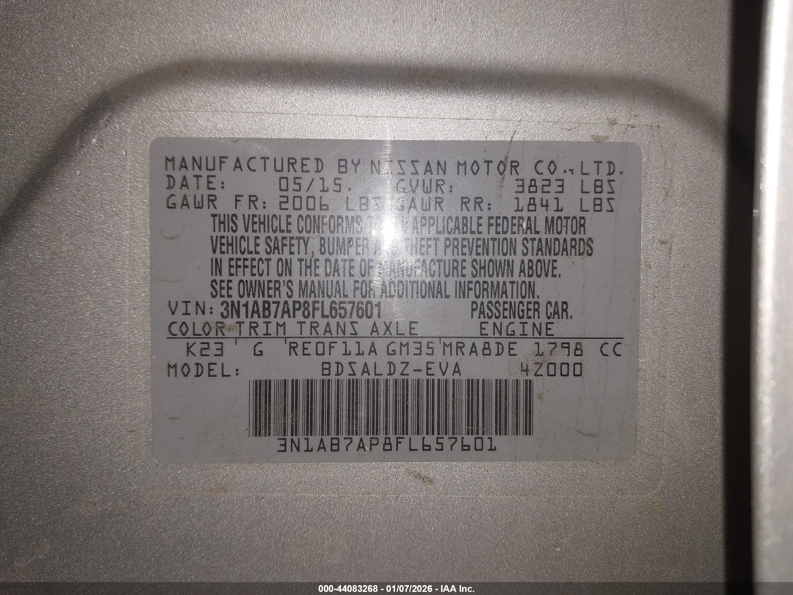 NISSAN SENTRA image 9