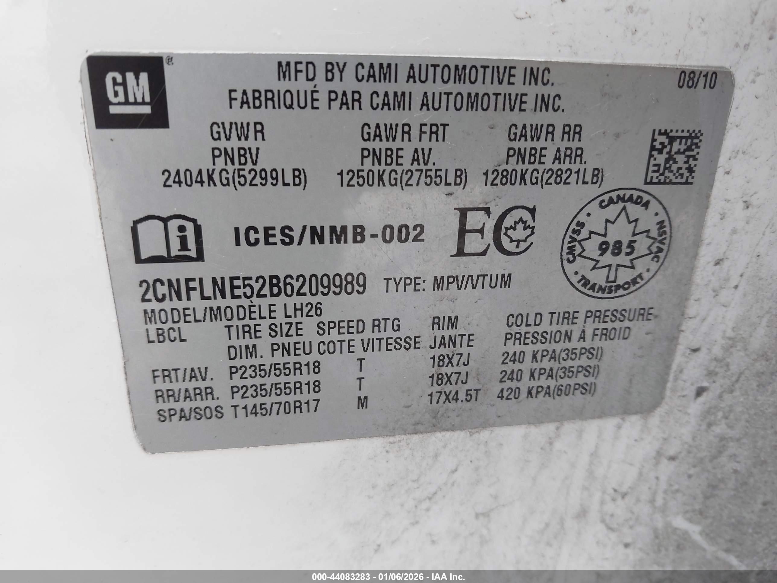 CHEVROLET EQUINOX image 9