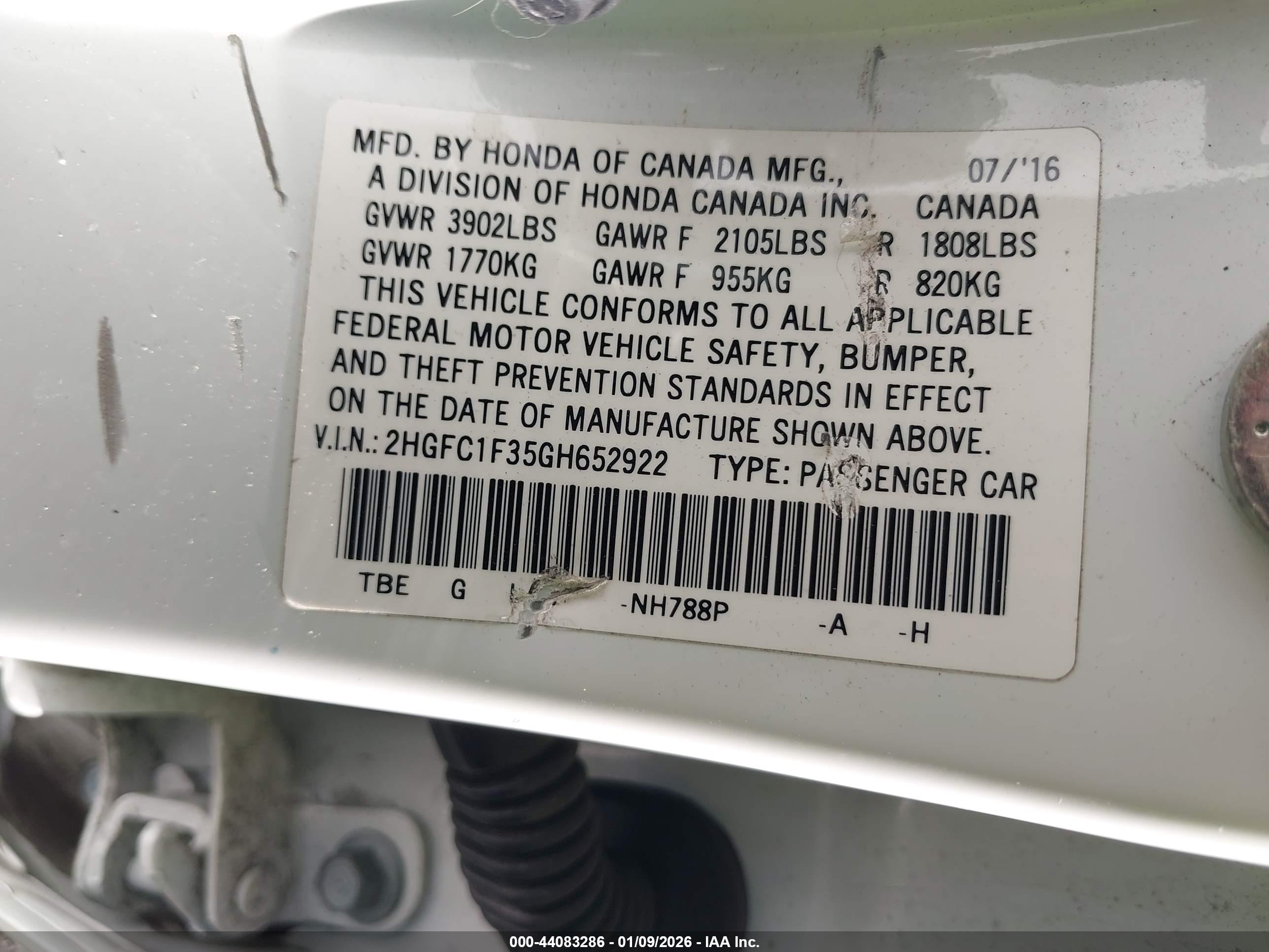 HONDA CIVIC image 9
