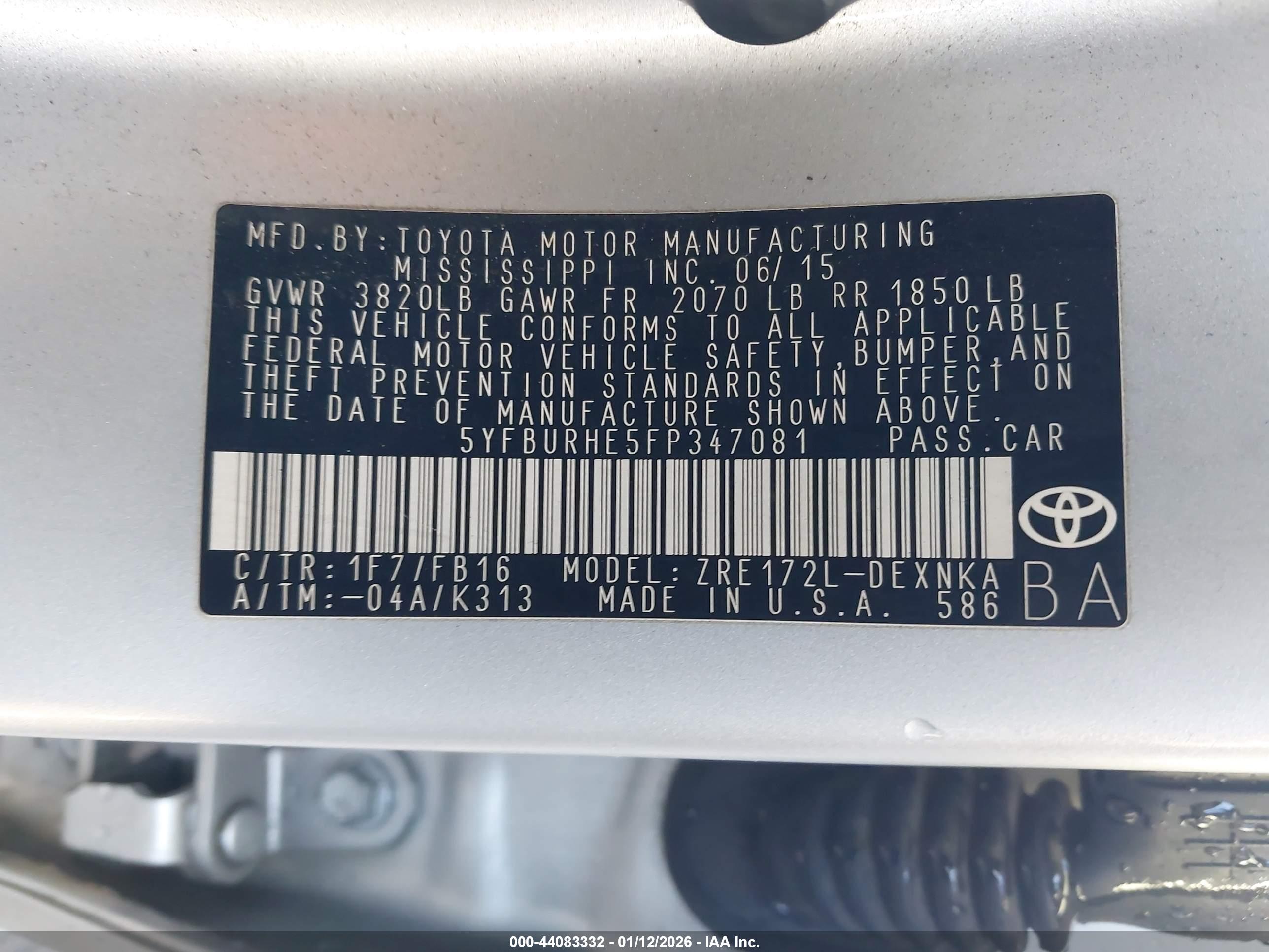 TOYOTA COROLLA image 9