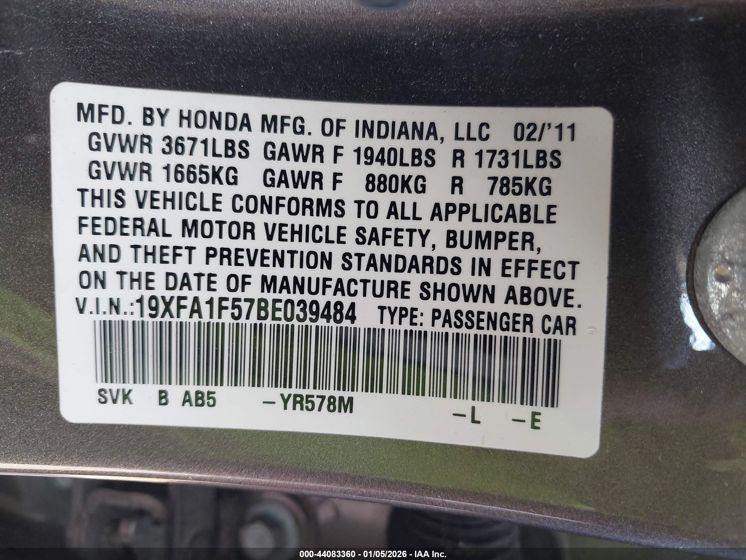 HONDA CIVIC image 9