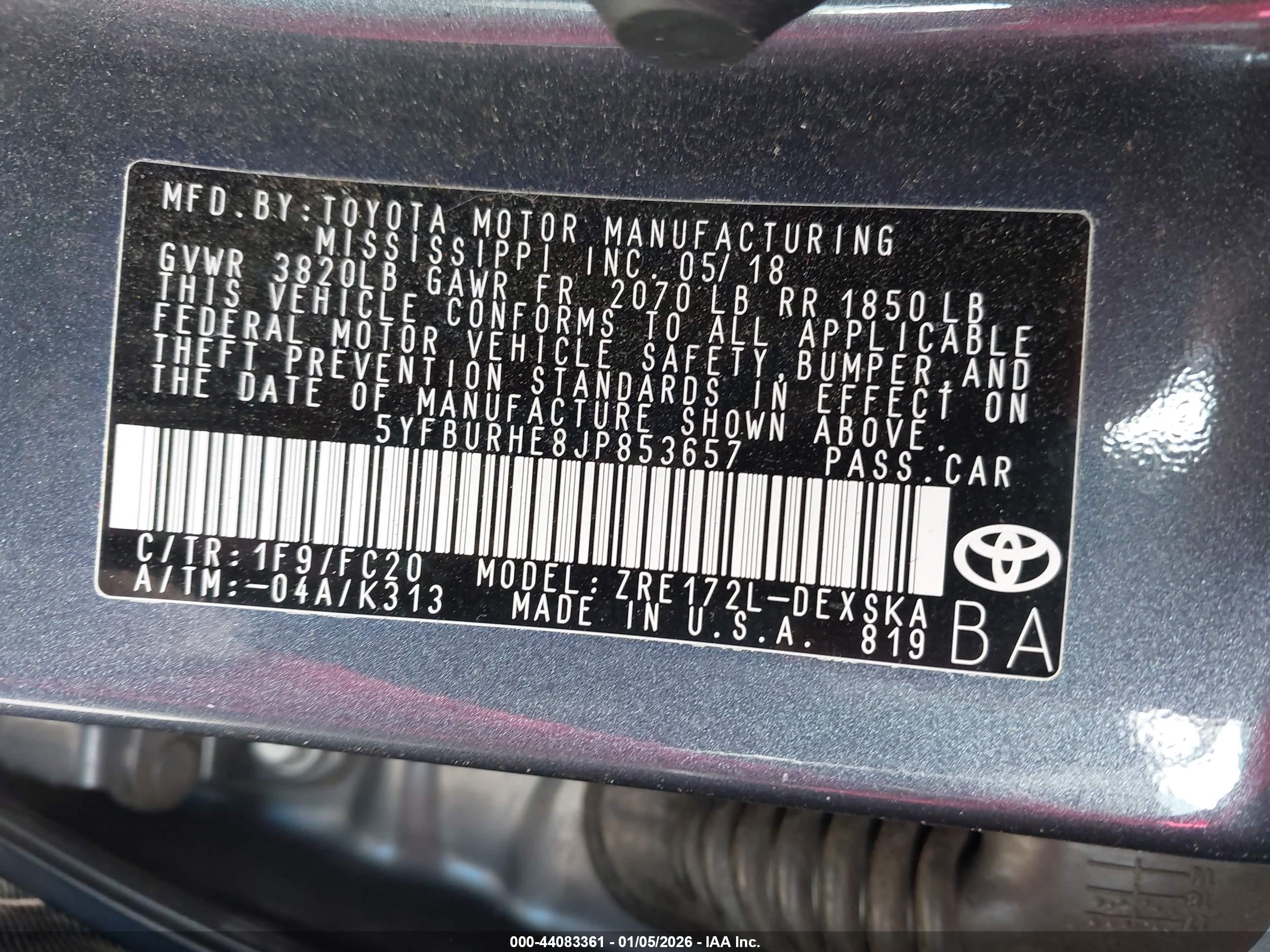 TOYOTA COROLLA image 9