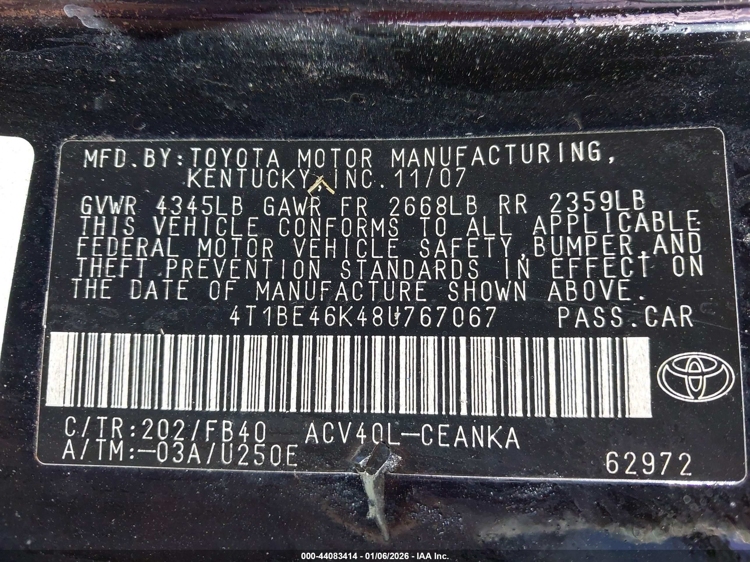 TOYOTA CAMRY image 9