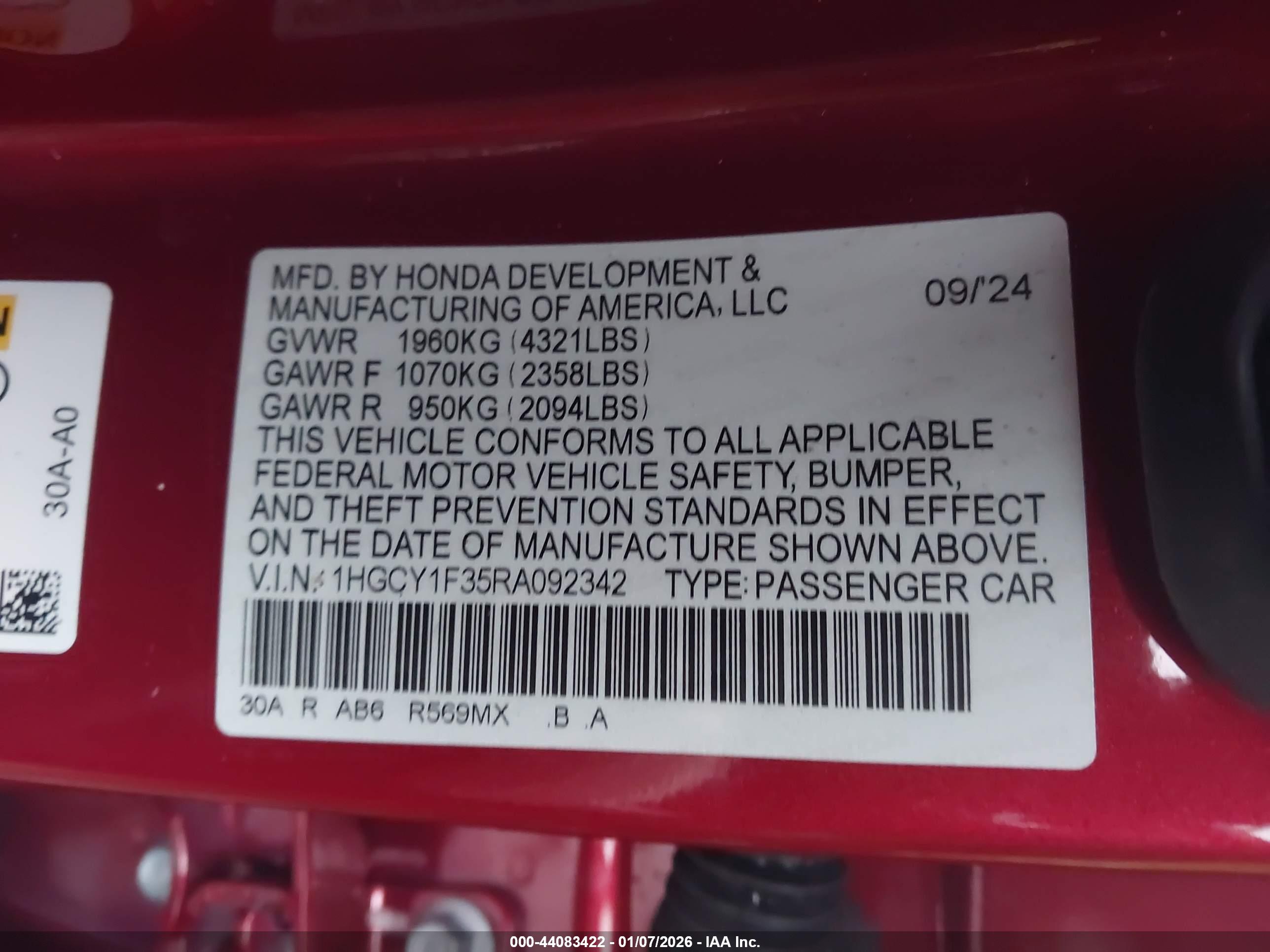 HONDA ACCORD image 9