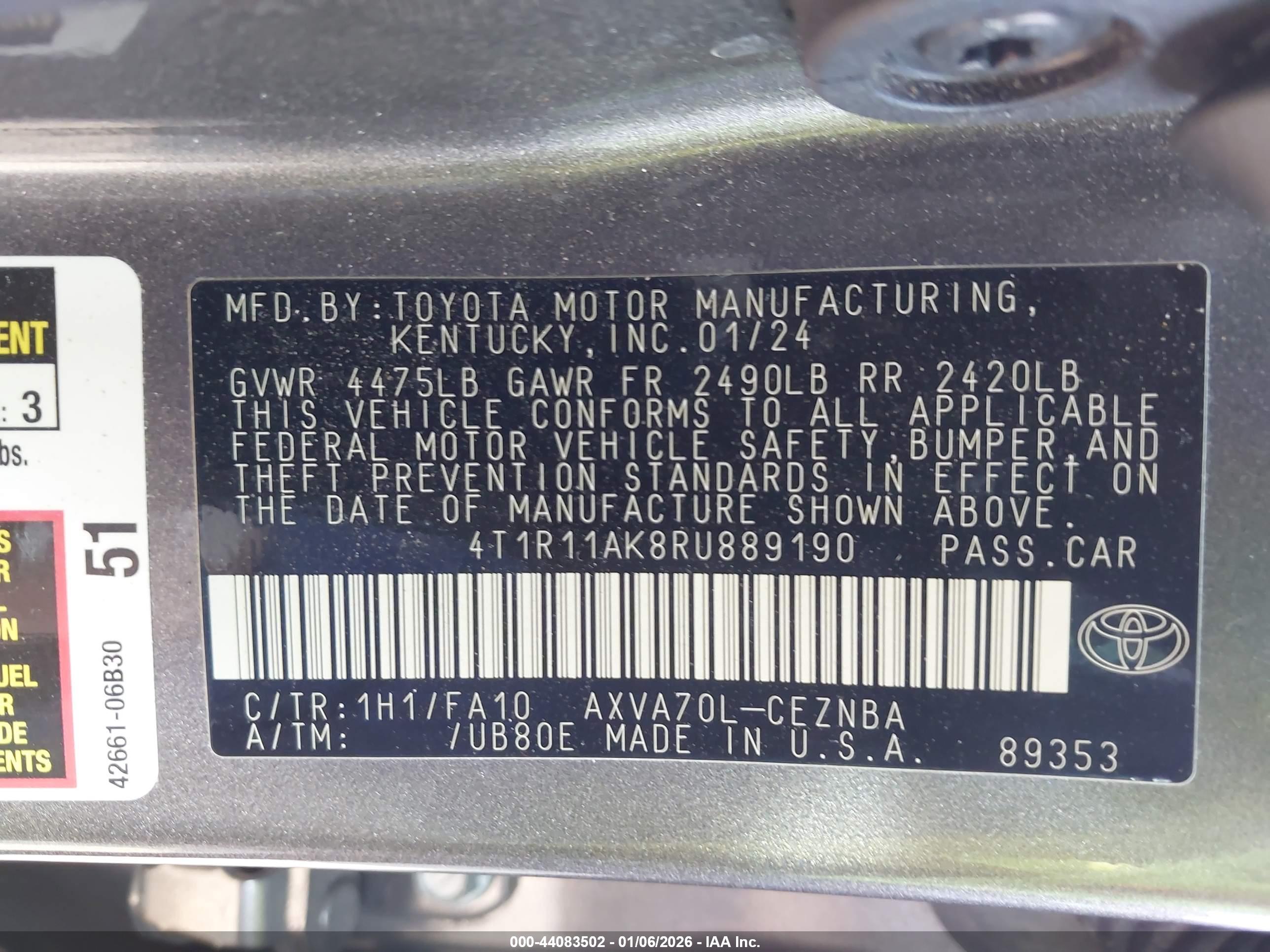 TOYOTA CAMRY image 9