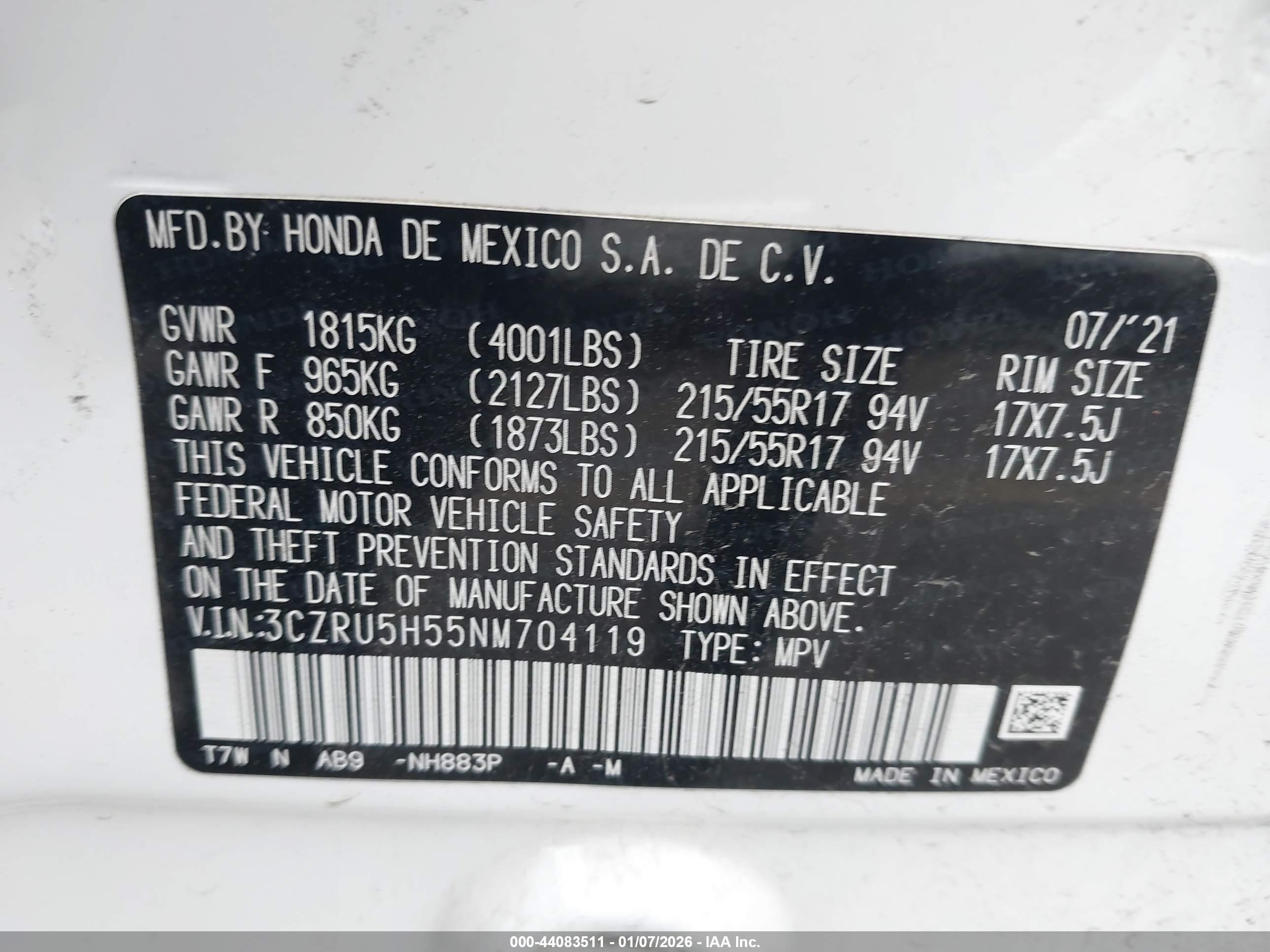 HONDA HR-V image 9