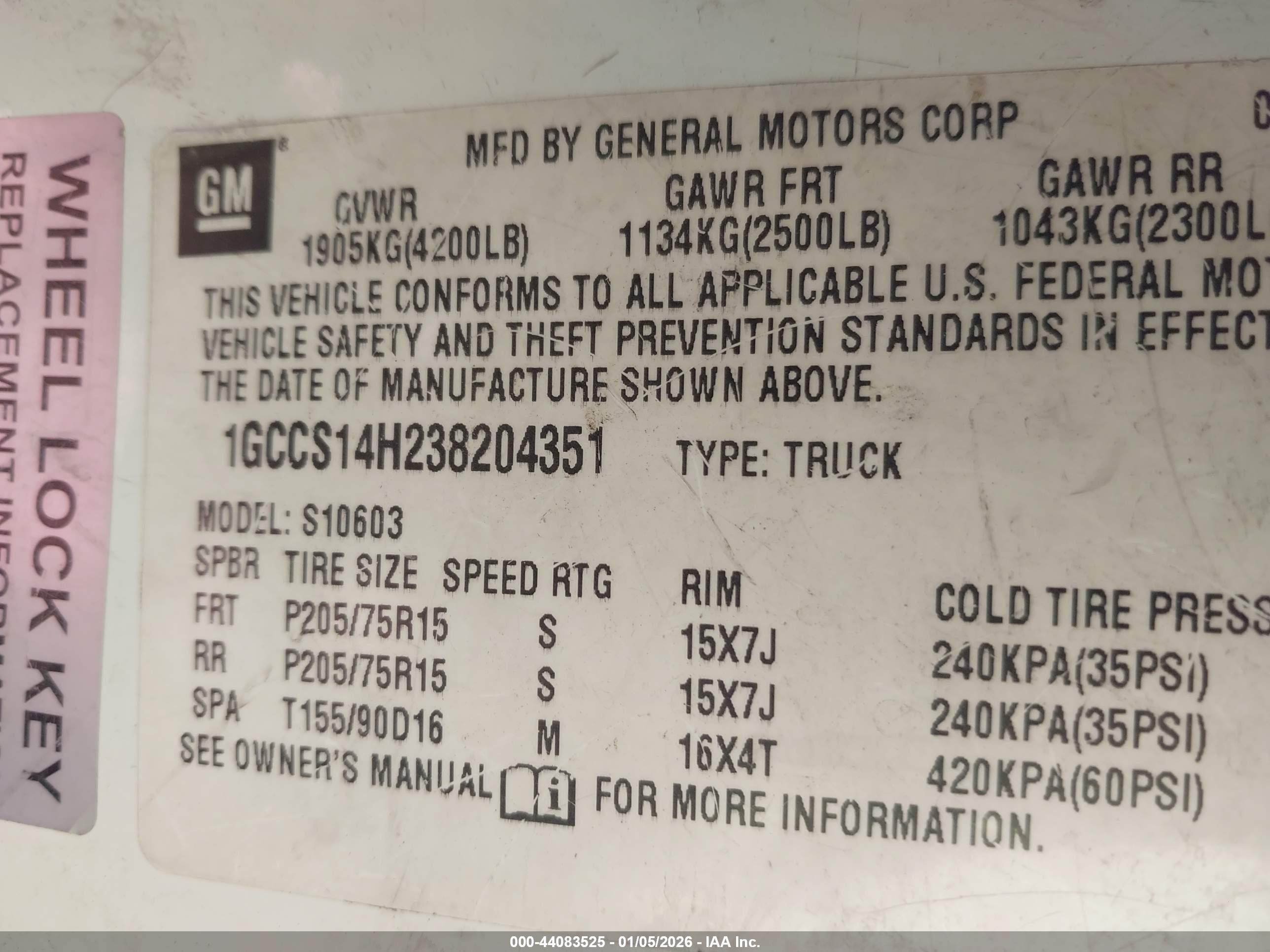 CHEVROLET S-10 image 9