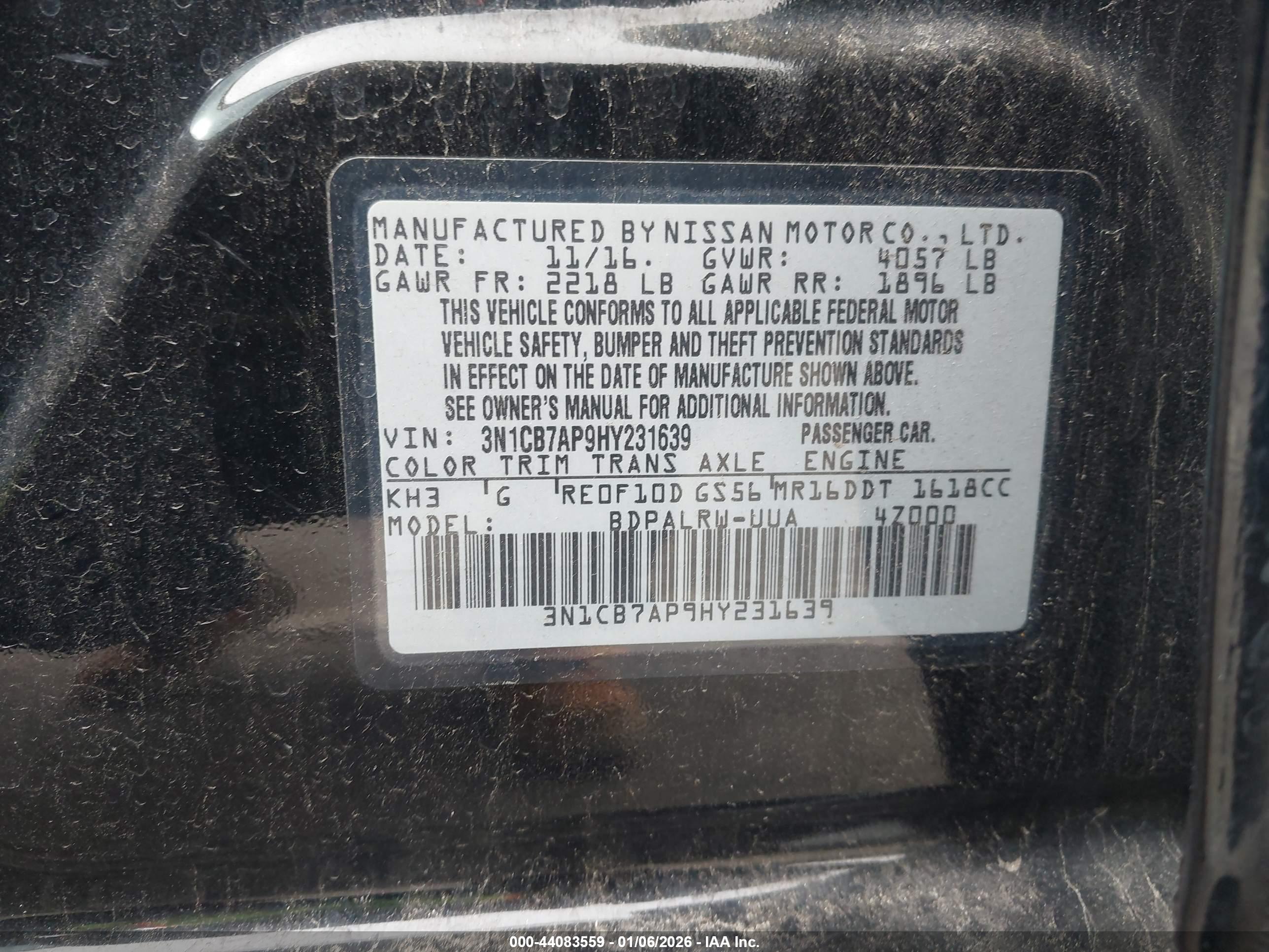 NISSAN SENTRA image 9
