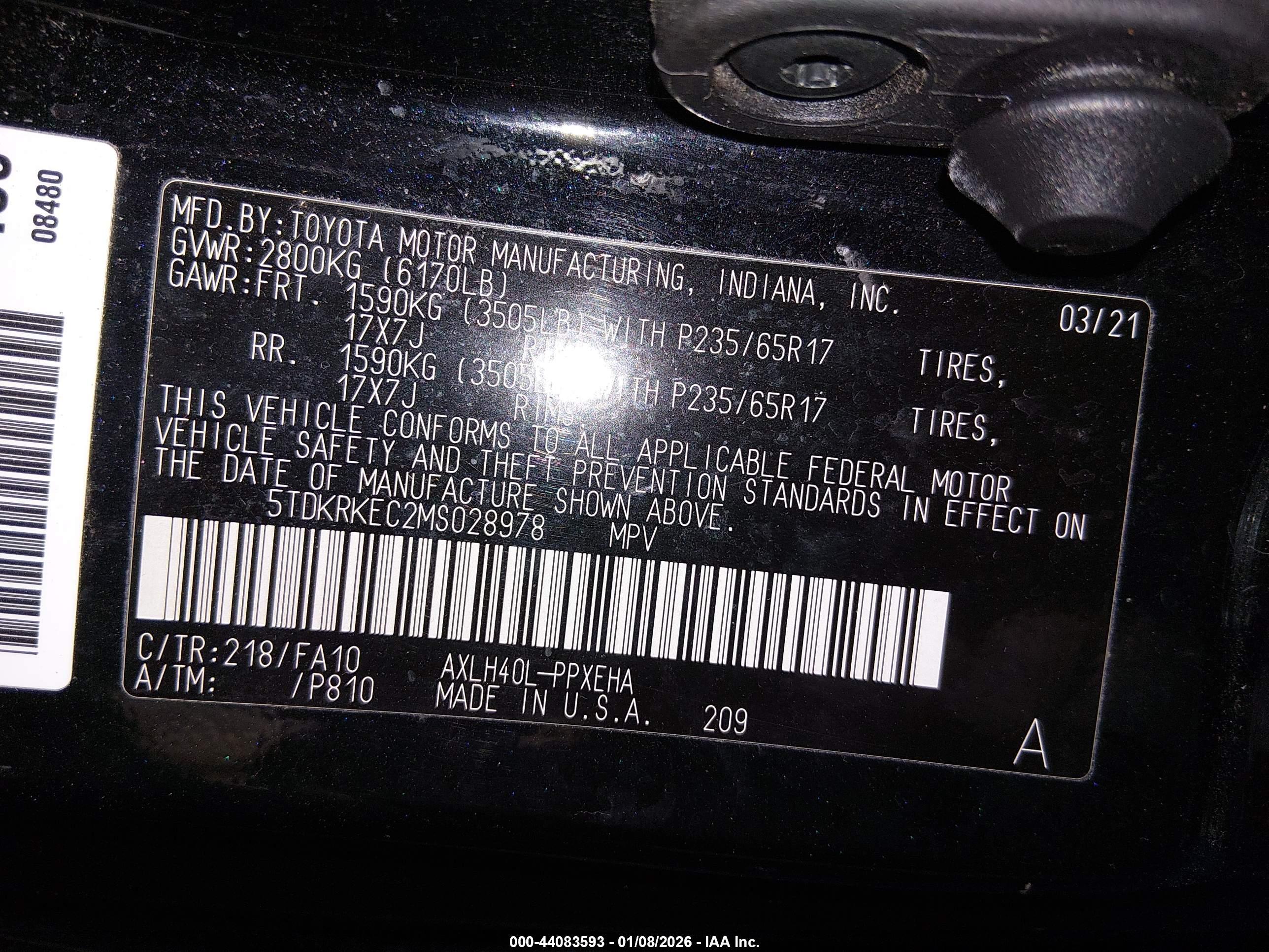 TOYOTA SIENNA image 9