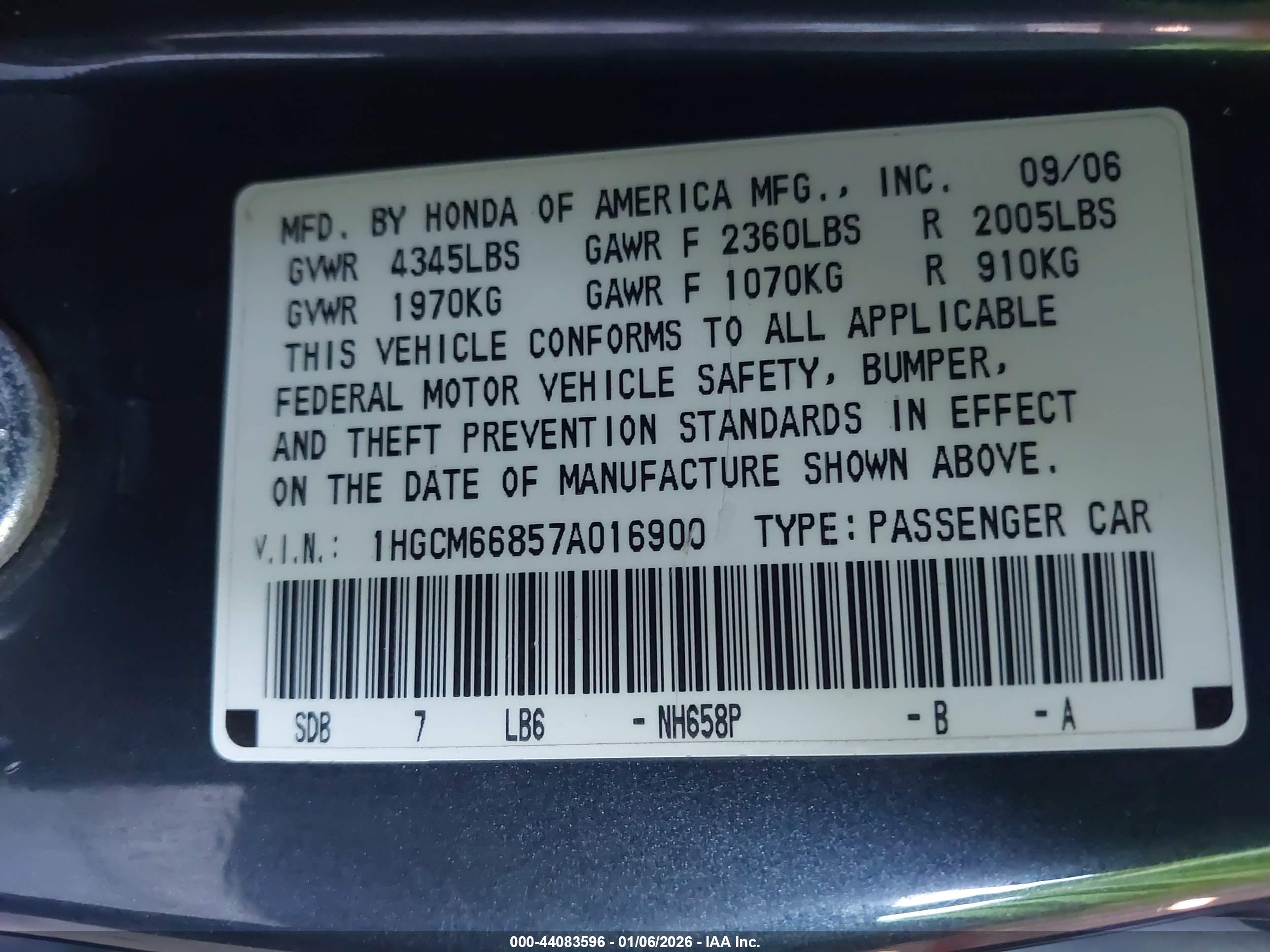 HONDA ACCORD image 9