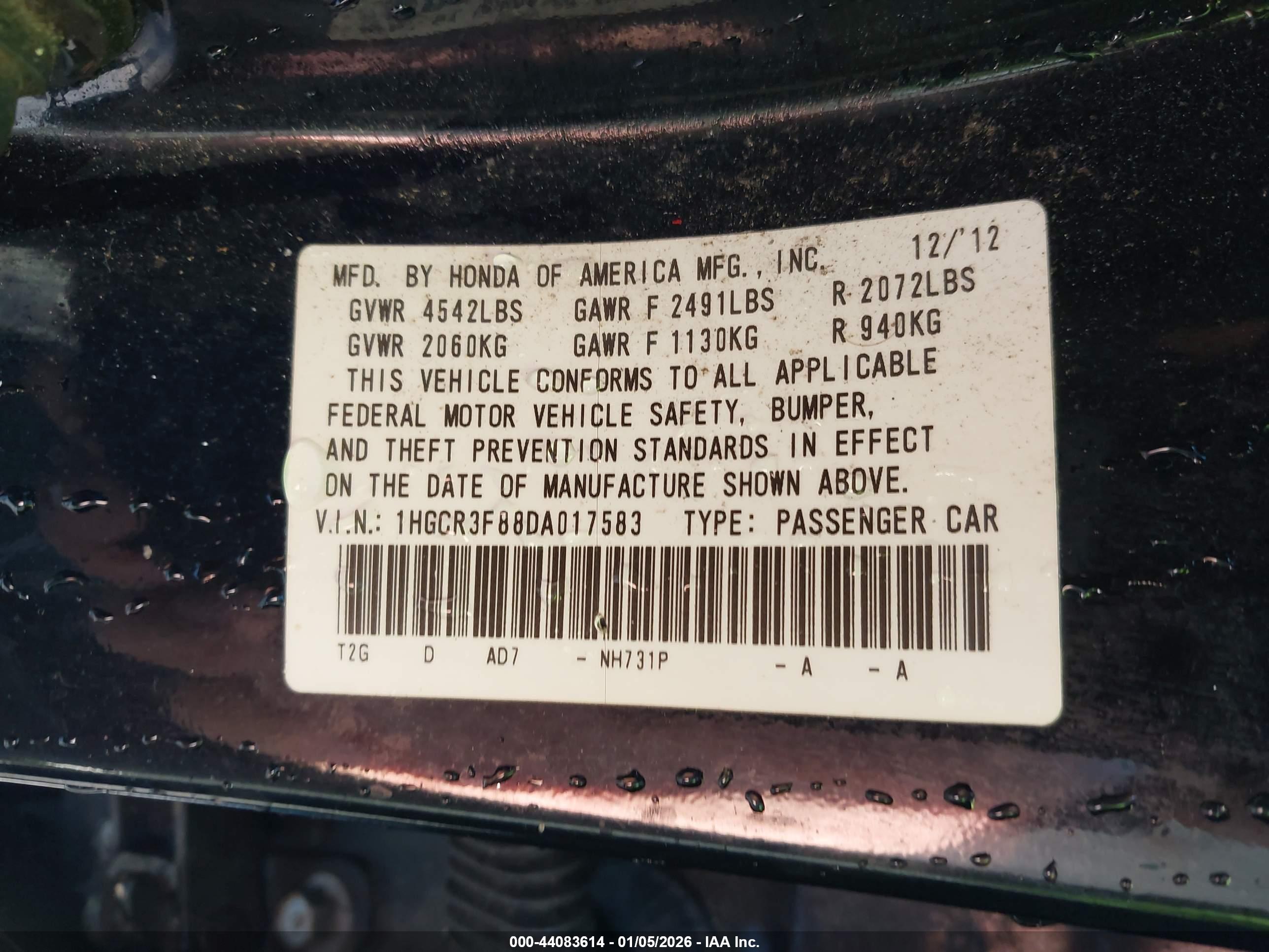 HONDA ACCORD image 9