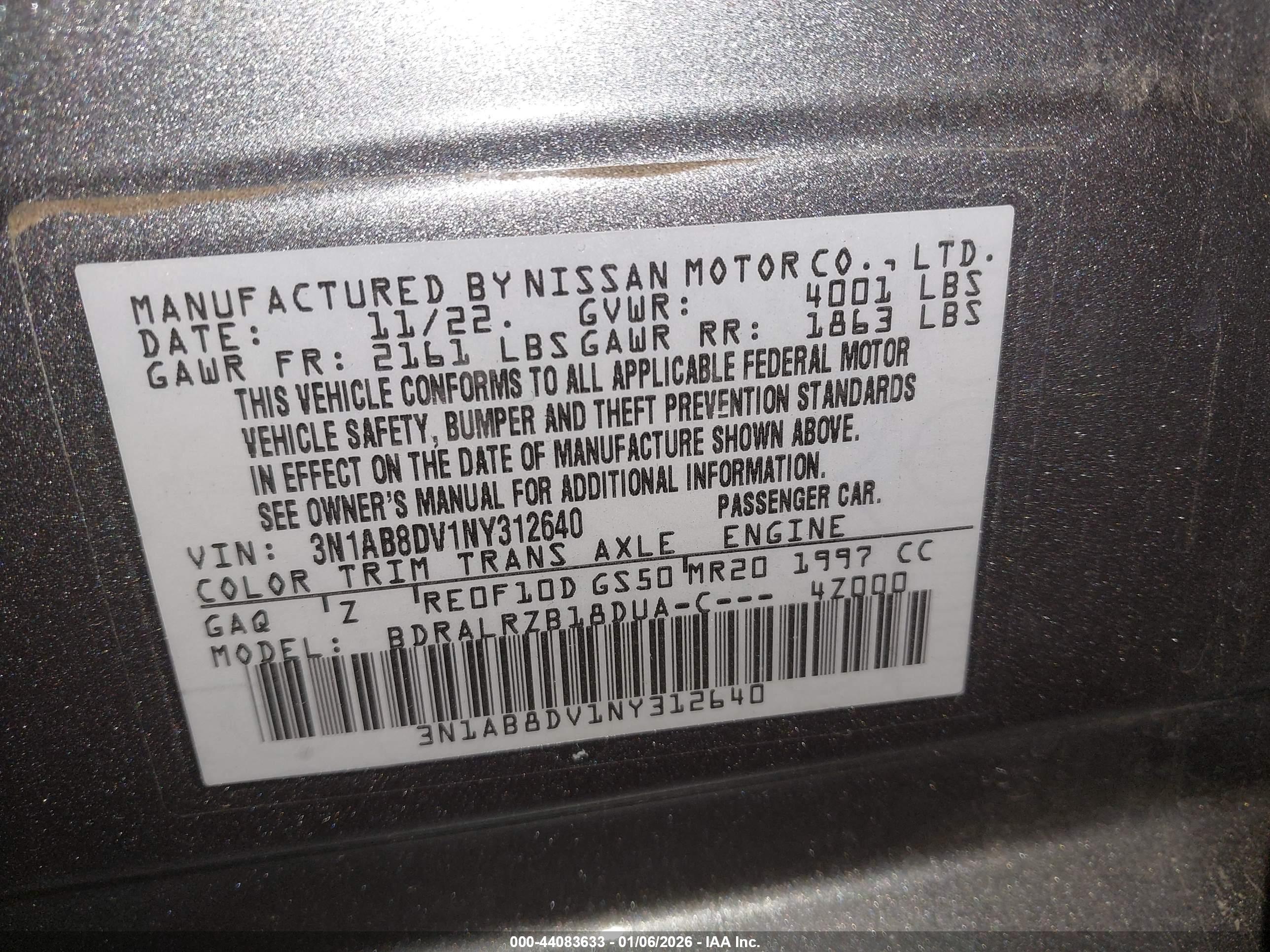 NISSAN SENTRA image 9