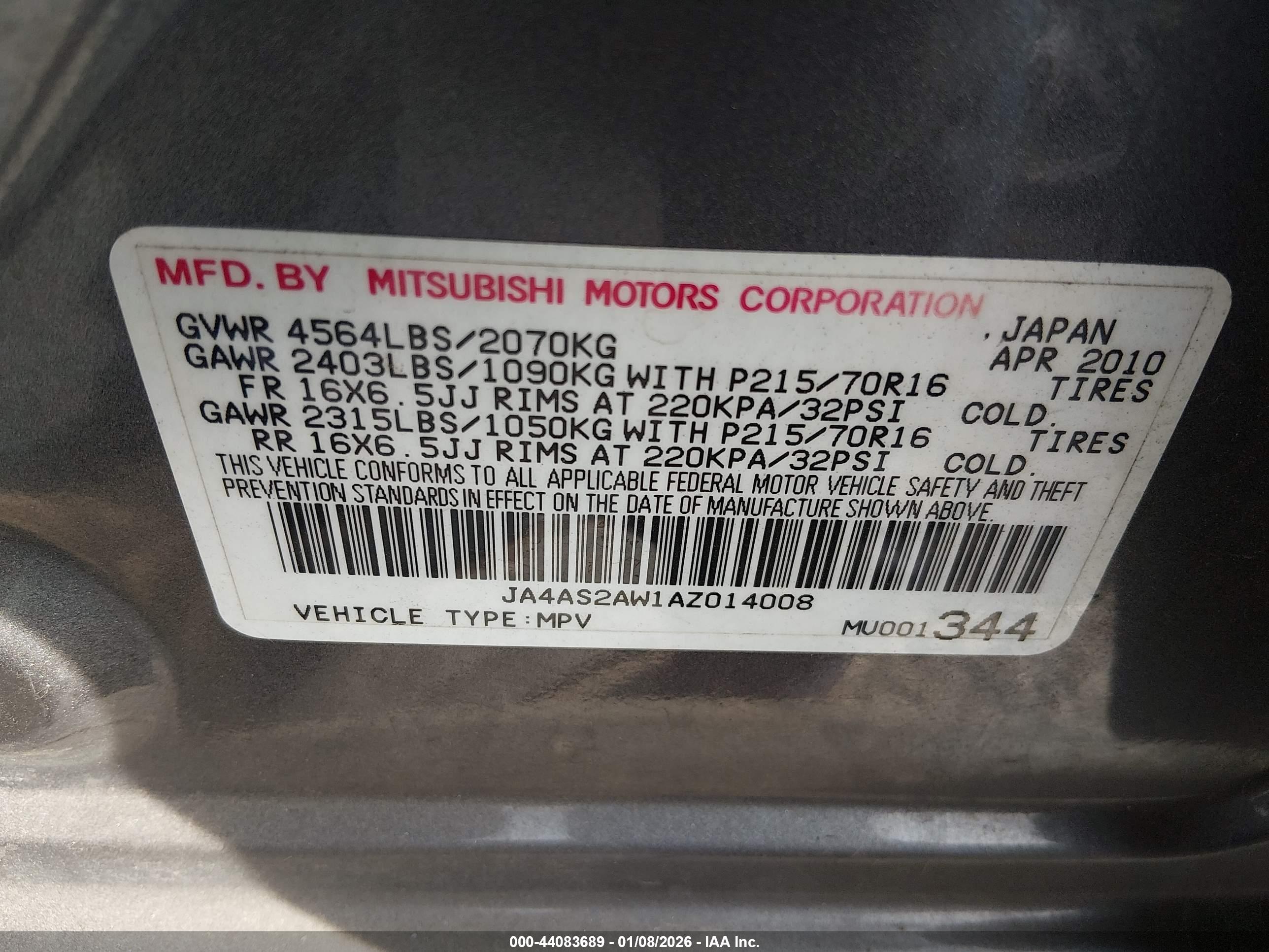 MITSUBISHI OUTLANDER image 9