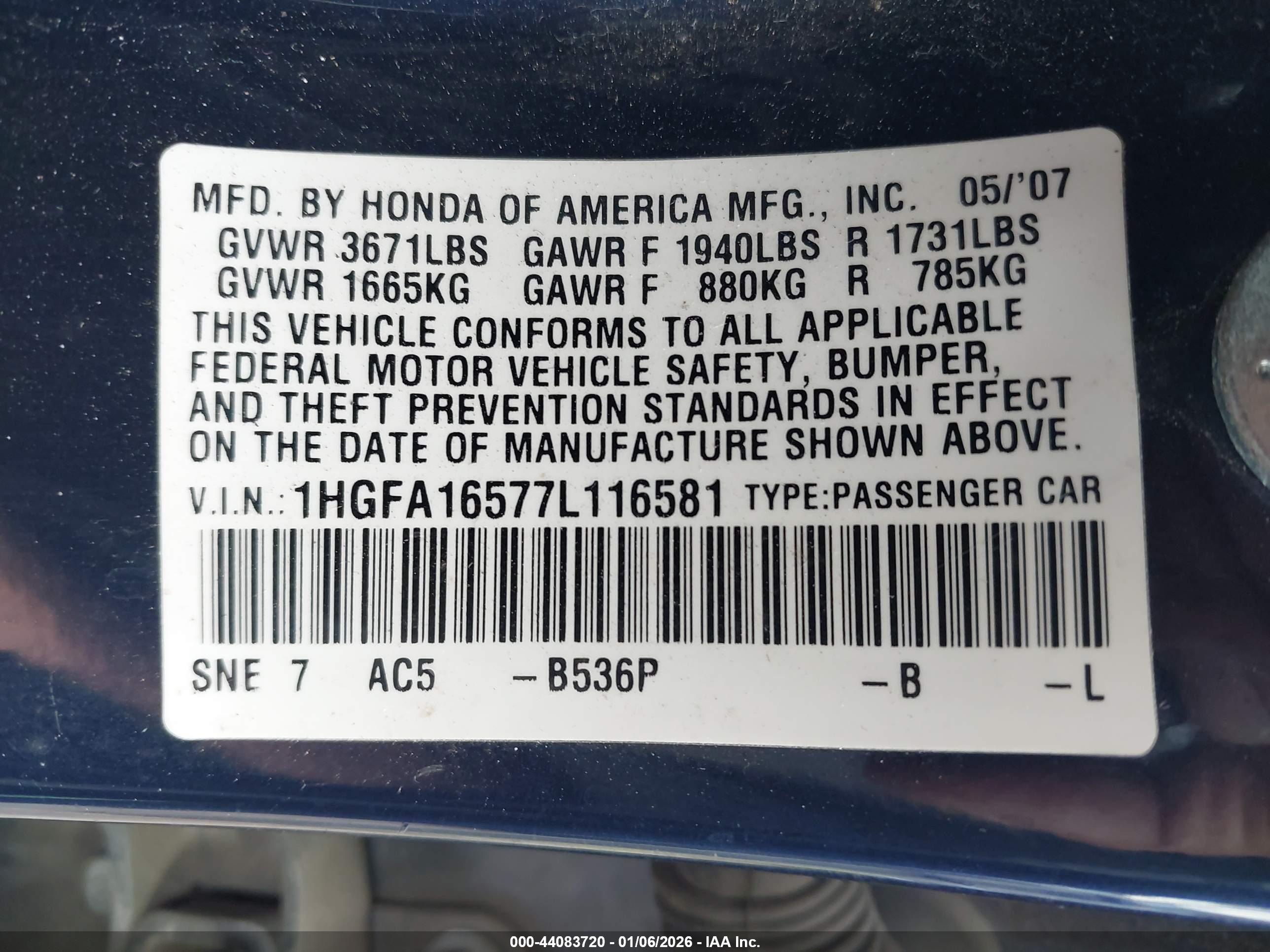 HONDA CIVIC image 9
