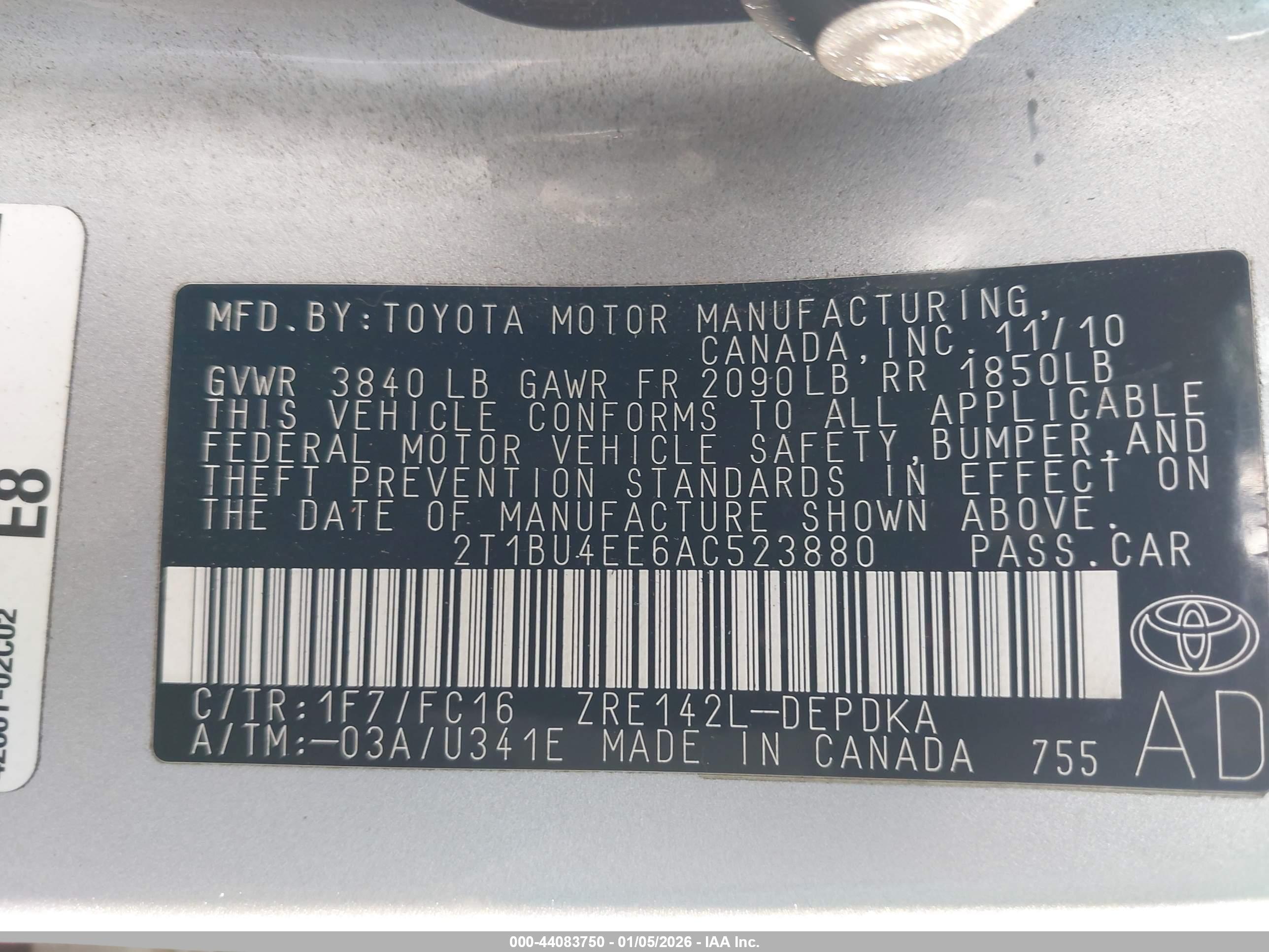TOYOTA COROLLA image 9