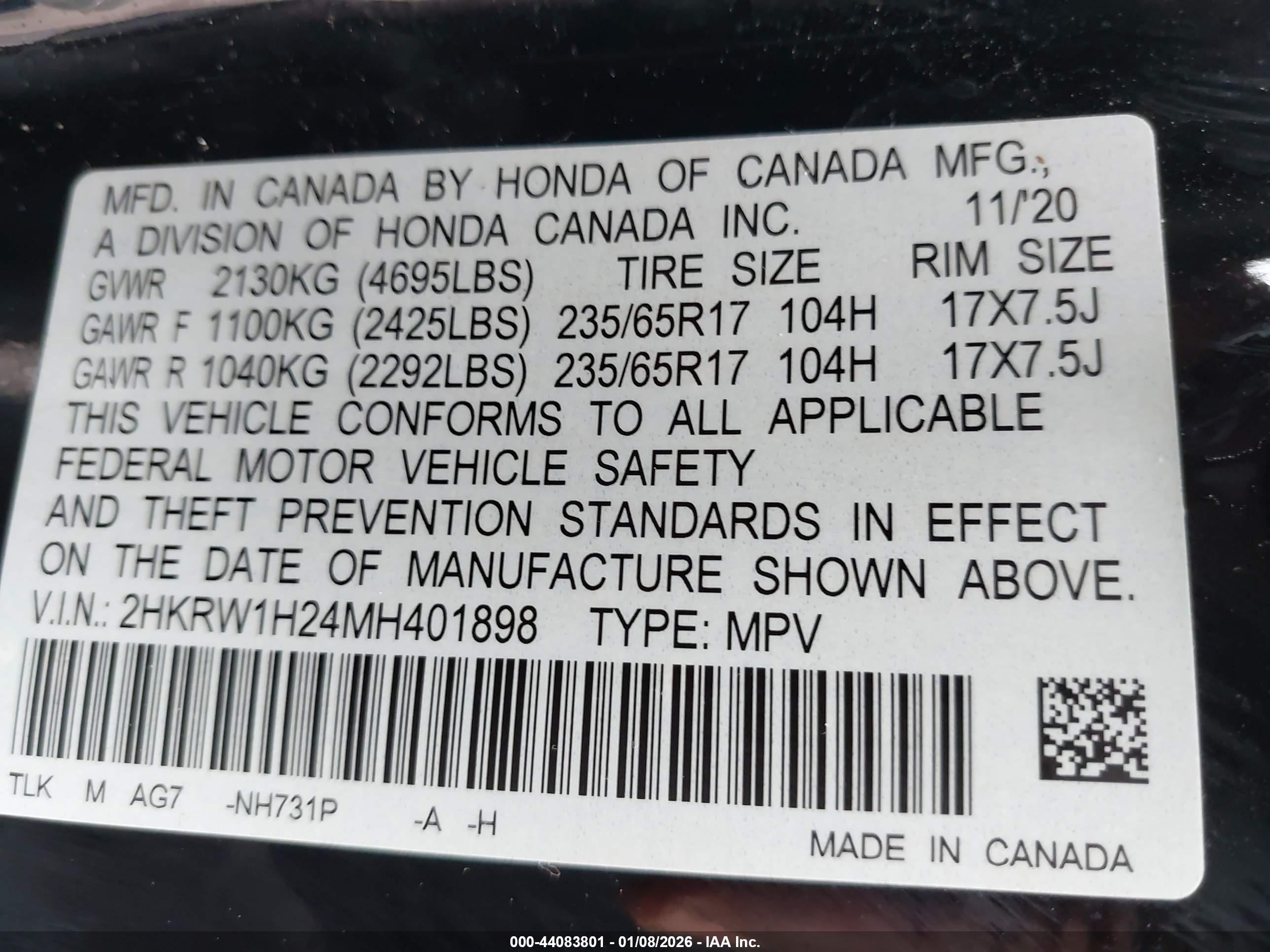 HONDA CR-V image 9