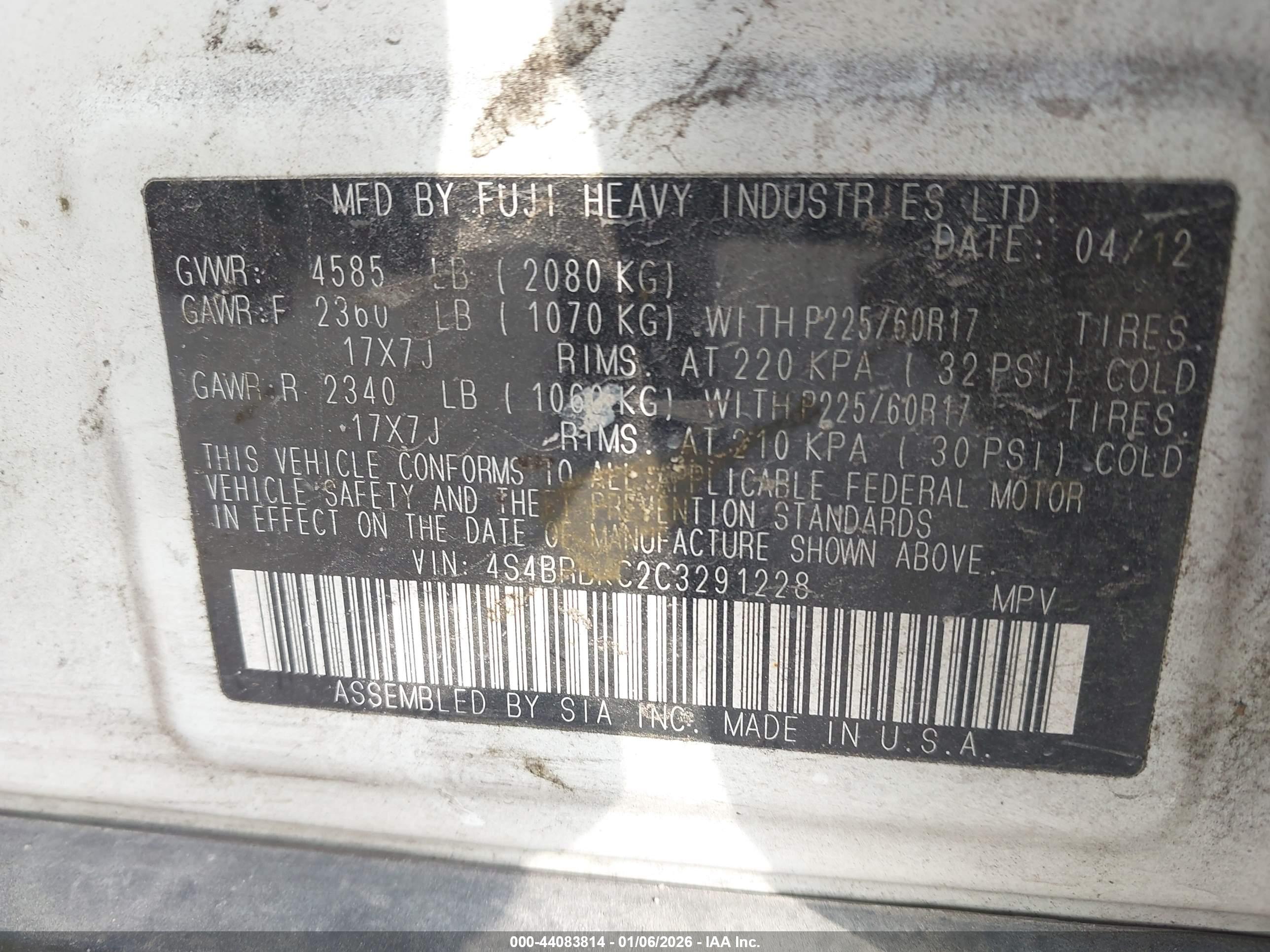 SUBARU OUTBACK image 9