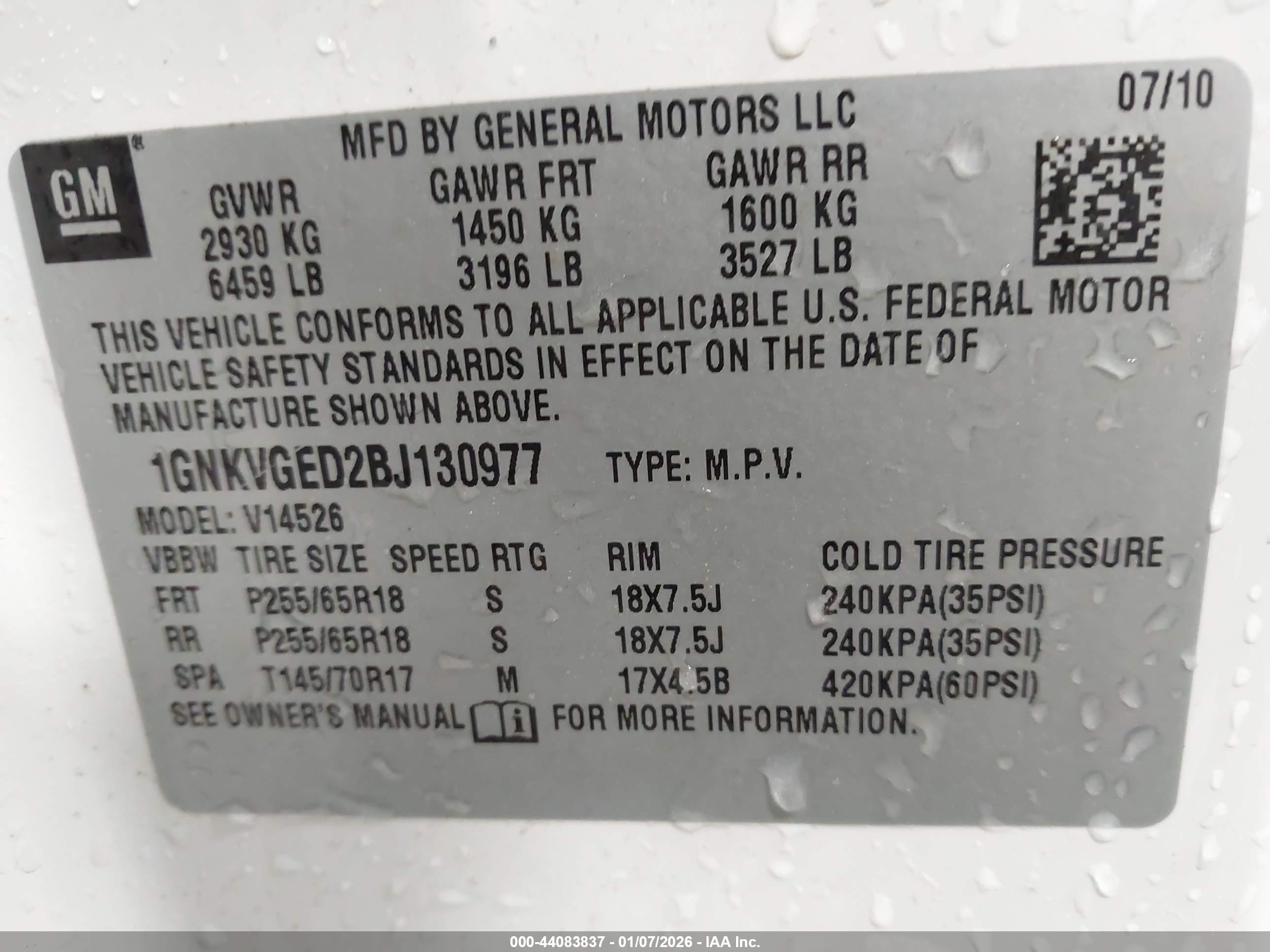 CHEVROLET TRAVERSE image 9