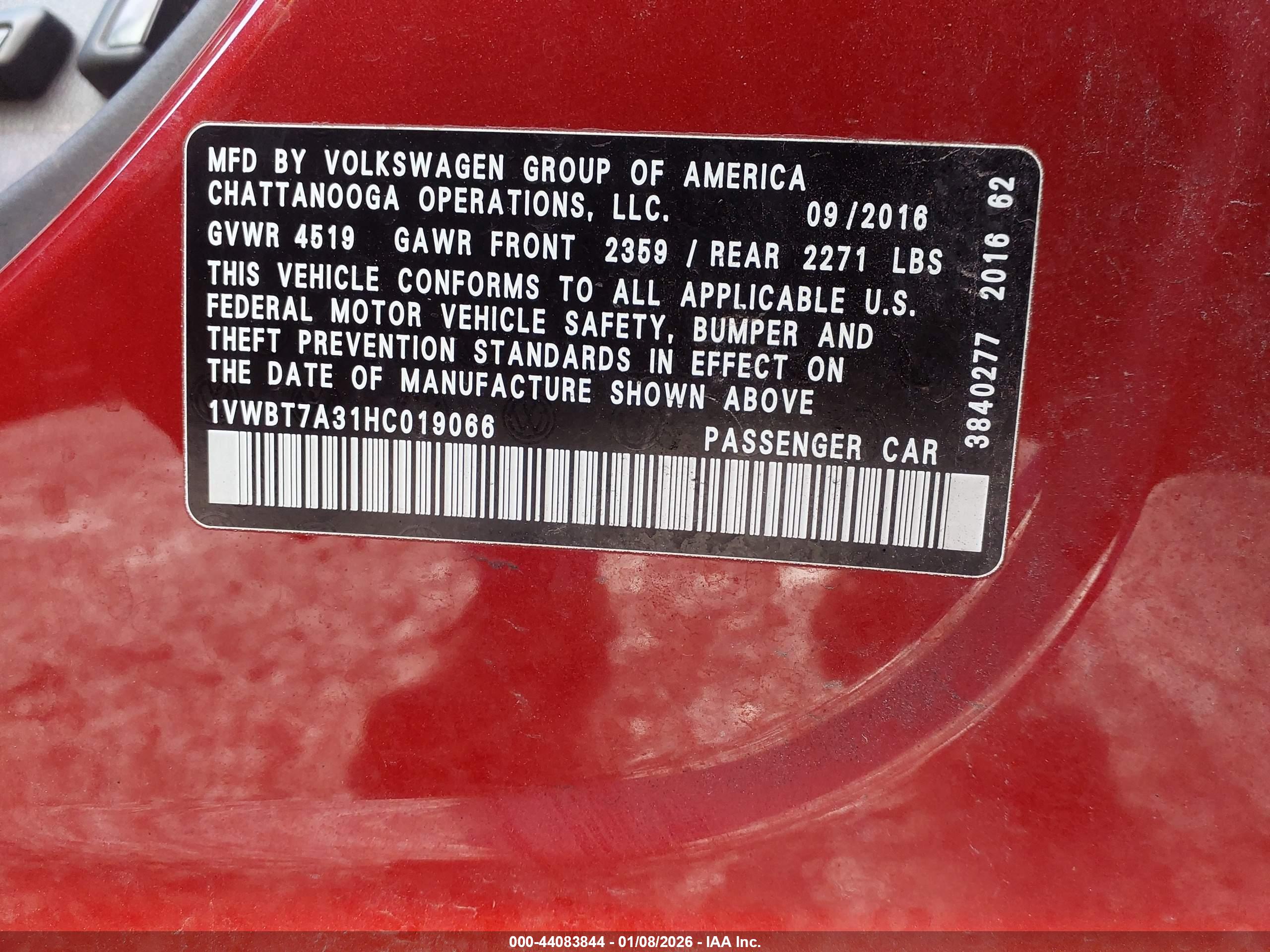 VOLKSWAGEN PASSAT image 9