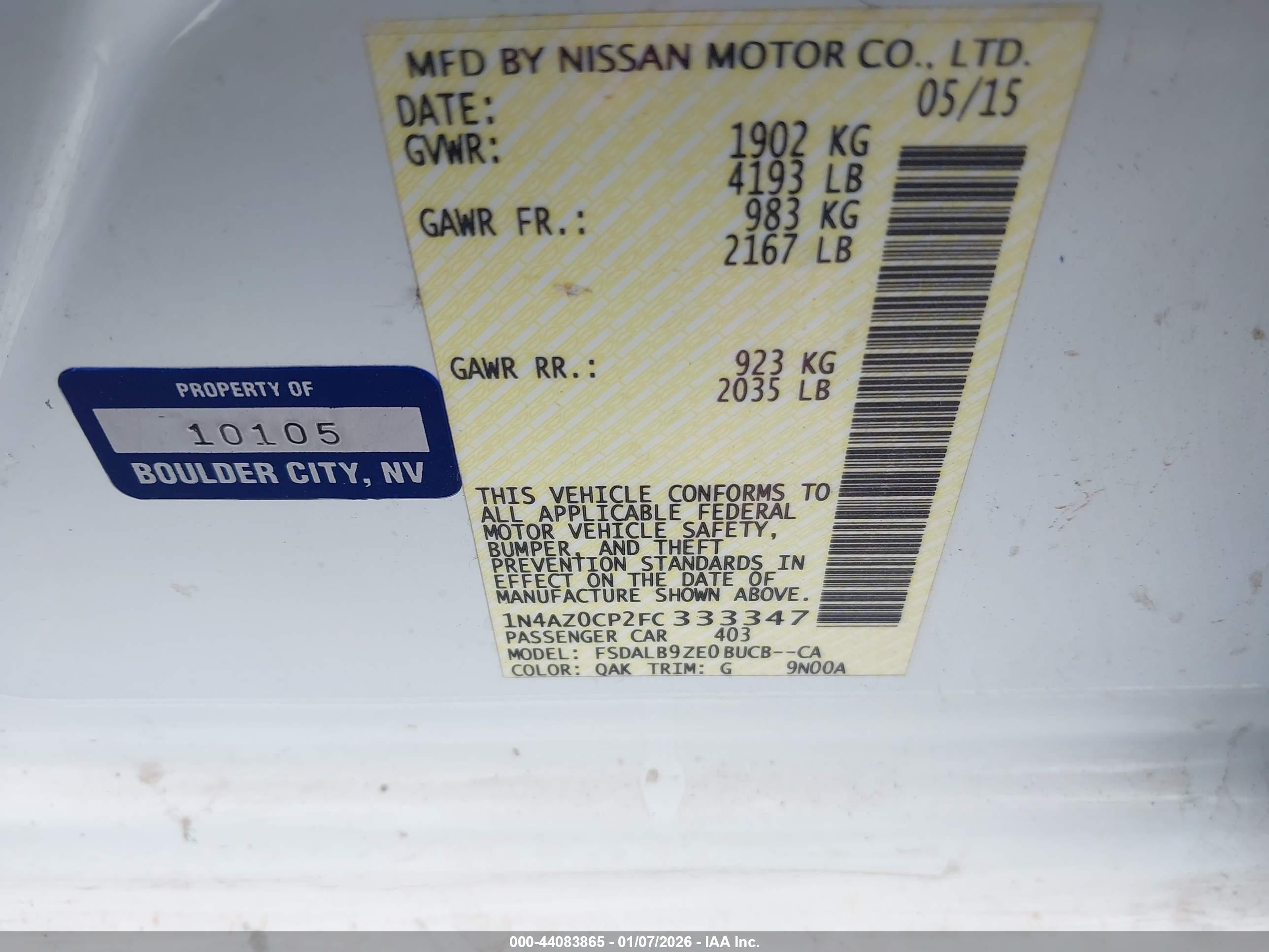 NISSAN LEAF image 9