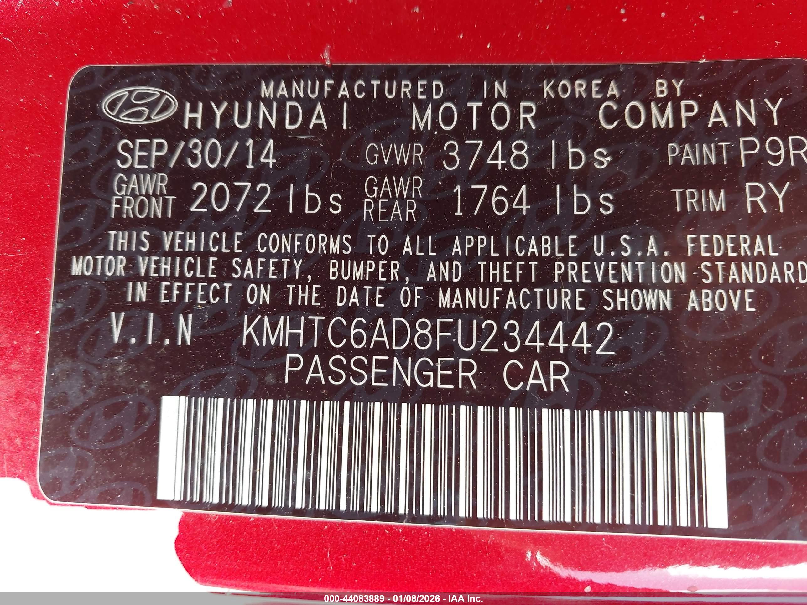 HYUNDAI VELOSTER image 9