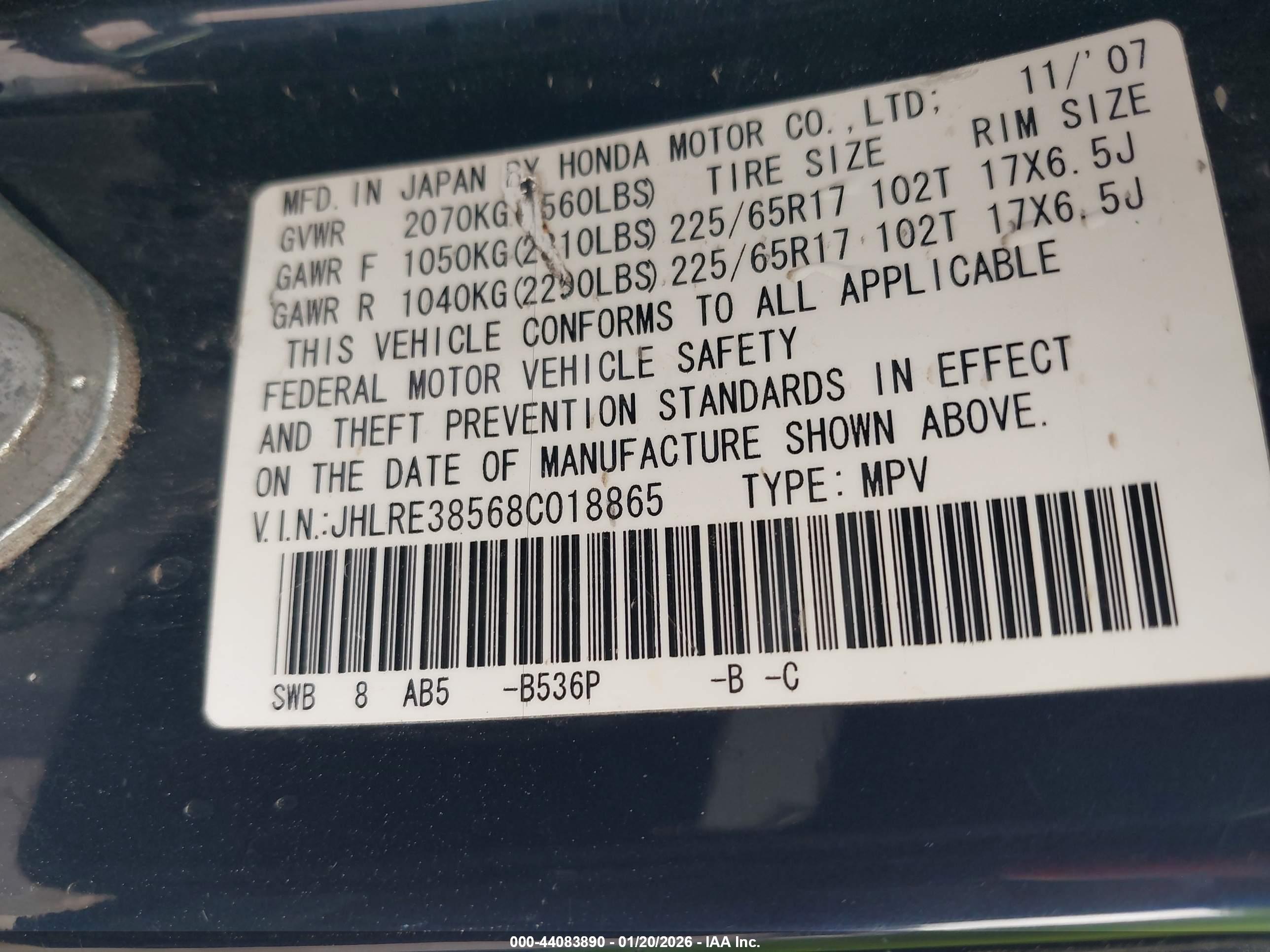 HONDA CR-V image 9