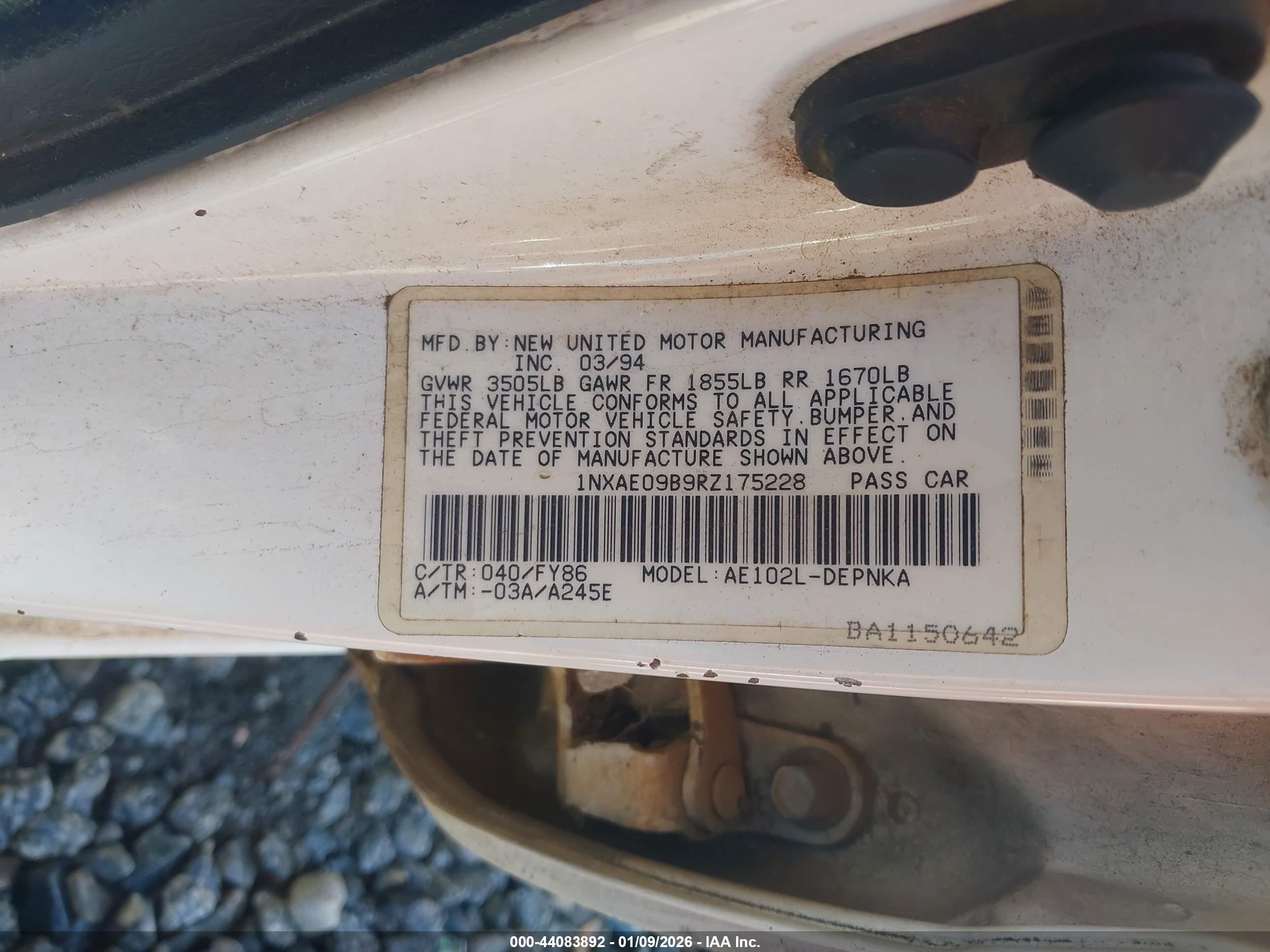 TOYOTA COROLLA image 9