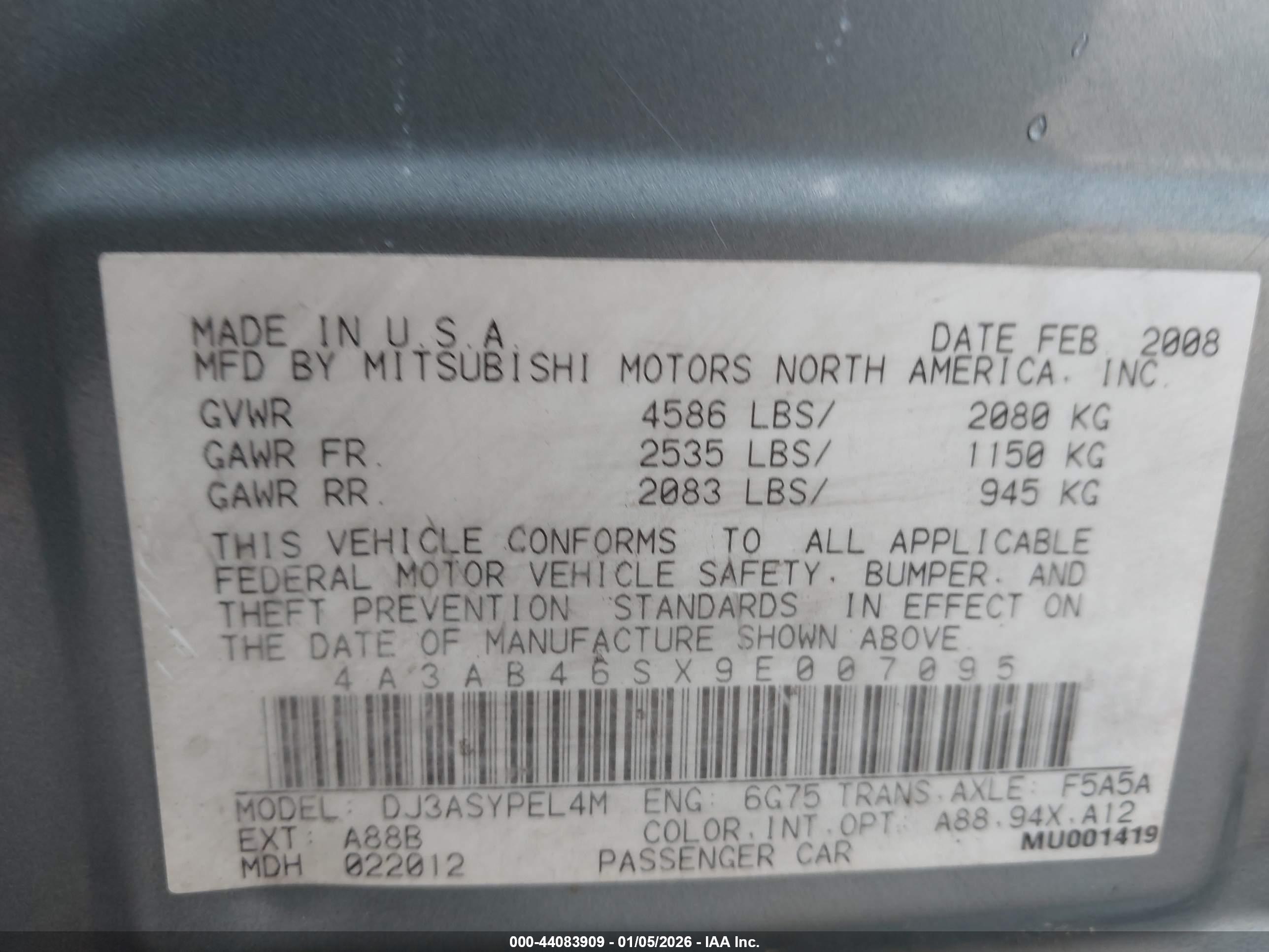 MITSUBISHI GALANT image 9