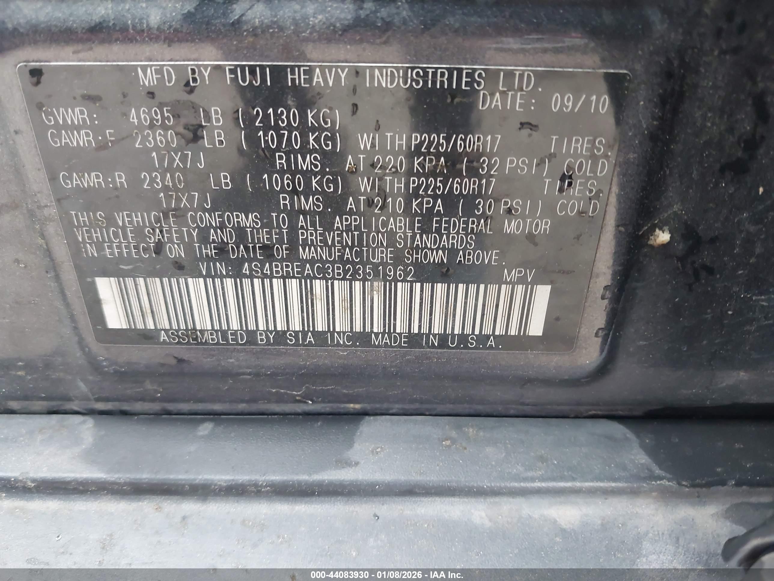 SUBARU OUTBACK image 9