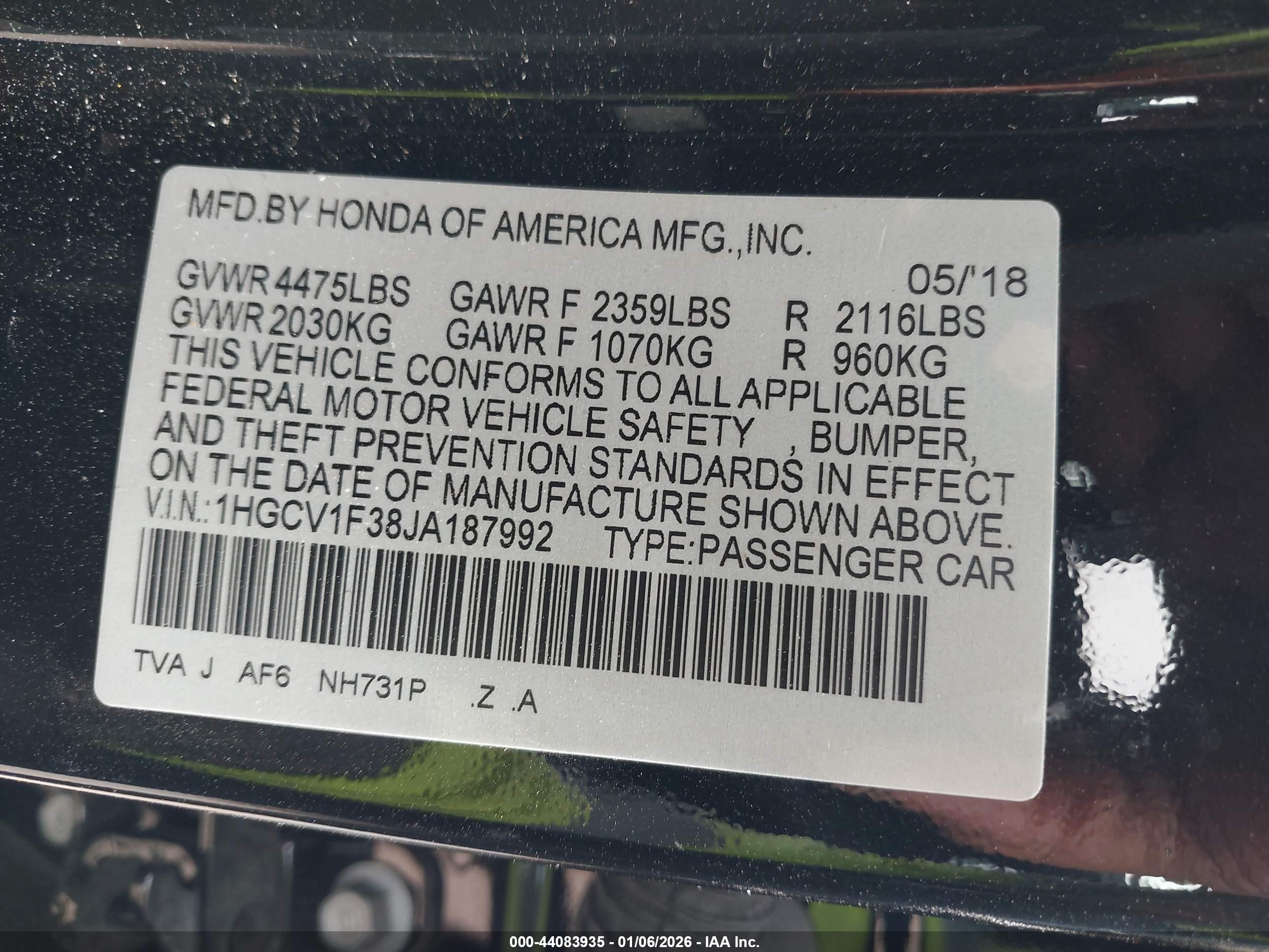 HONDA ACCORD image 9