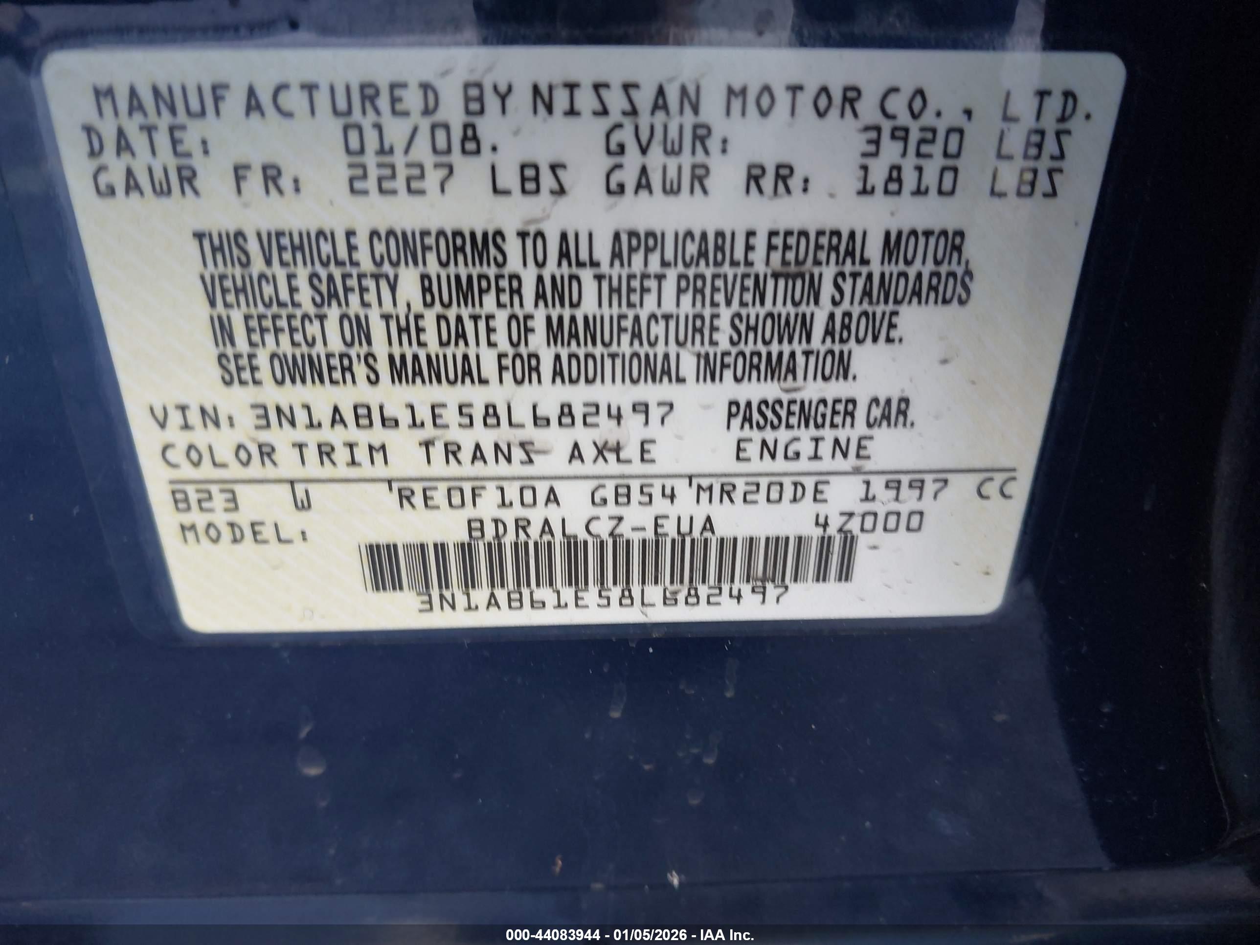 NISSAN SENTRA image 9