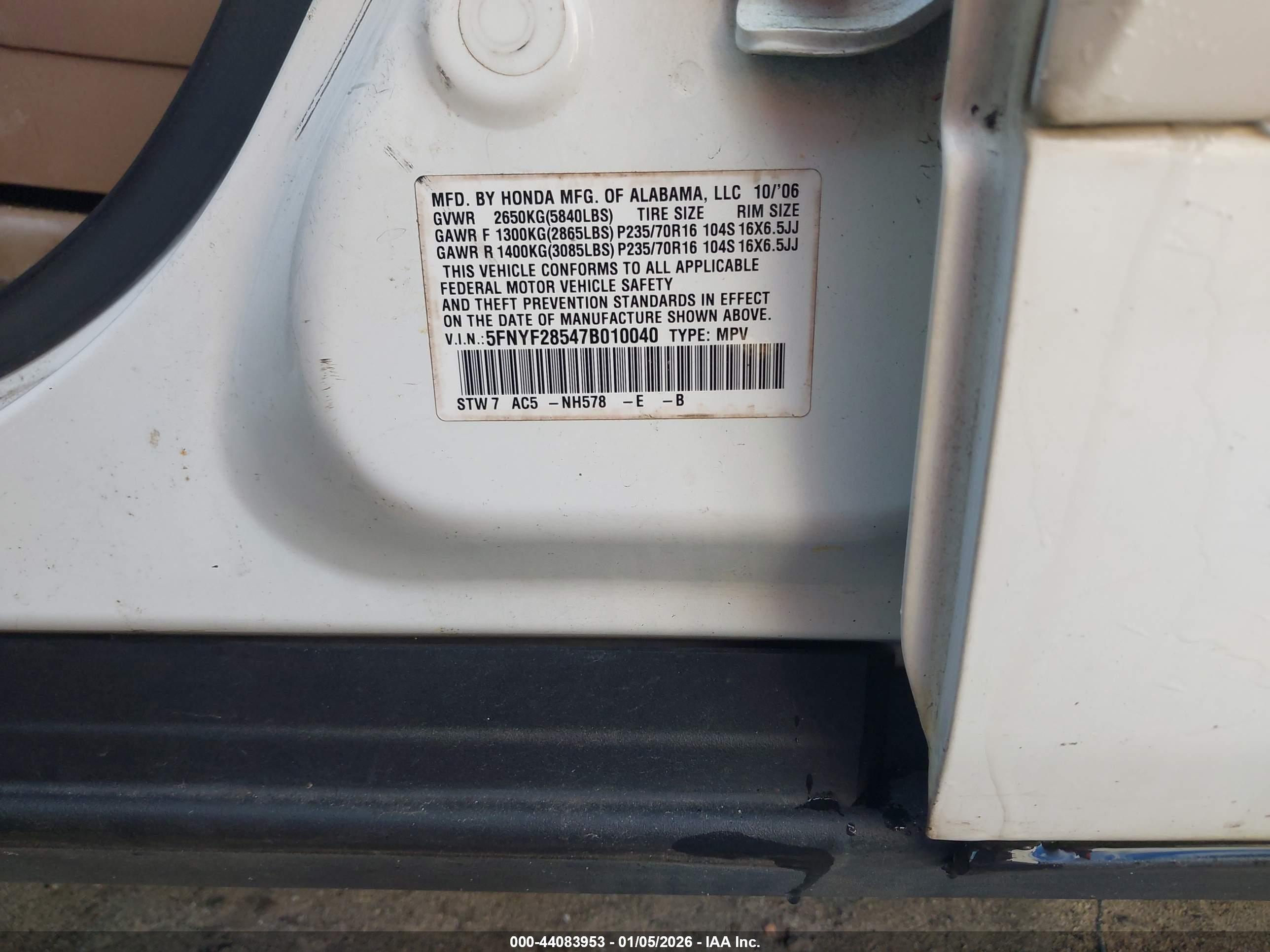 HONDA PILOT image 9