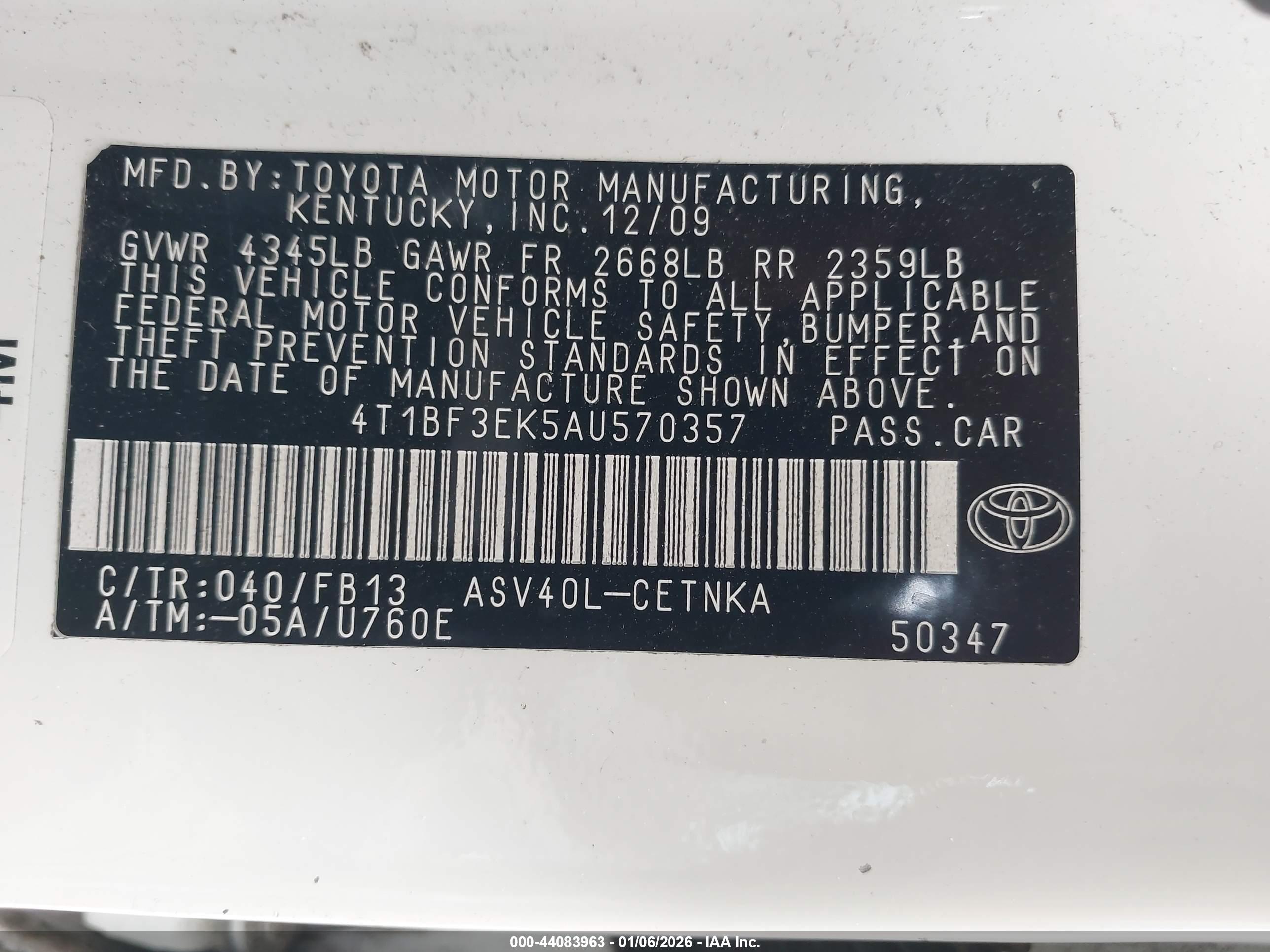 TOYOTA CAMRY image 9