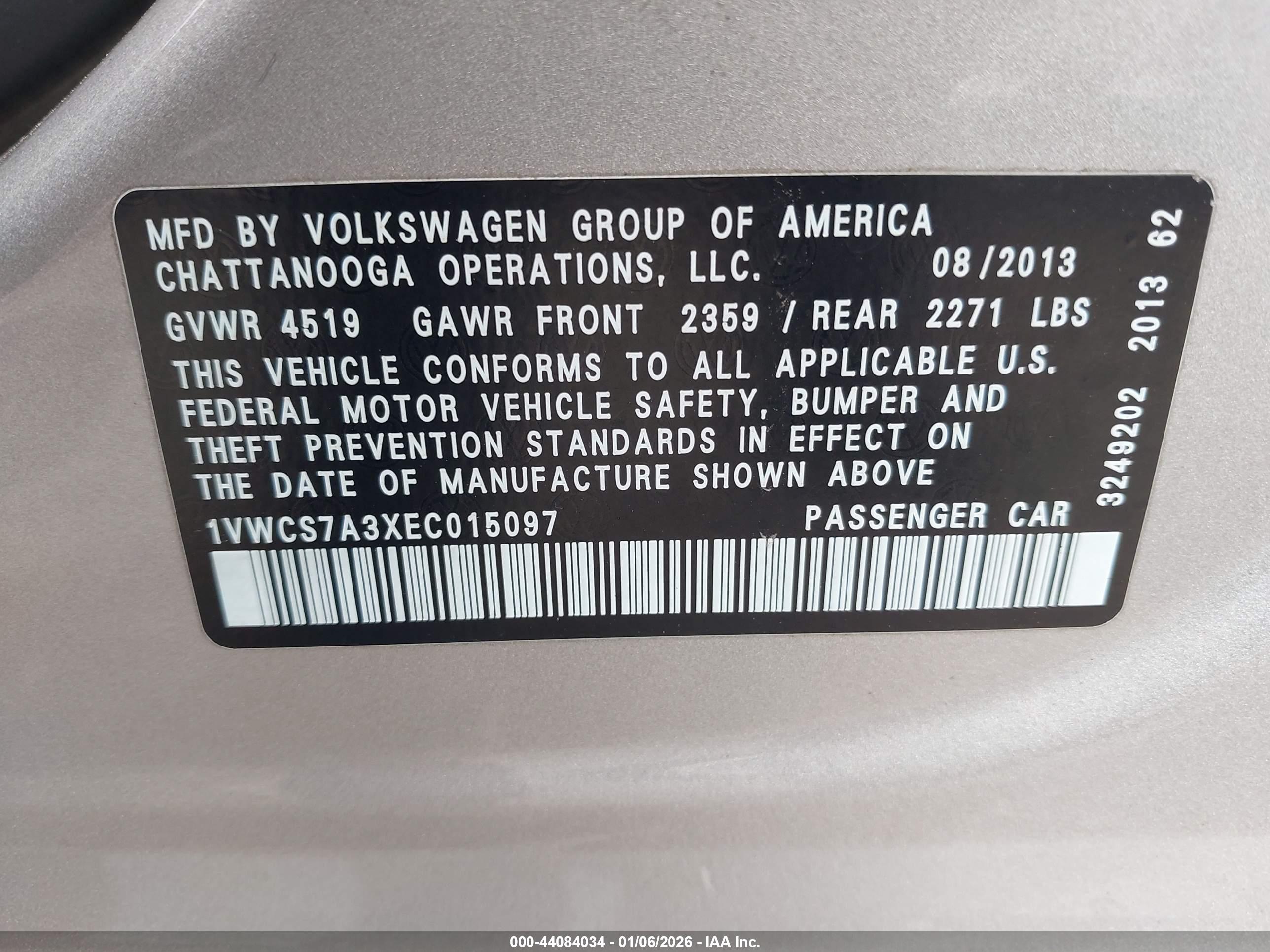 VOLKSWAGEN PASSAT image 9