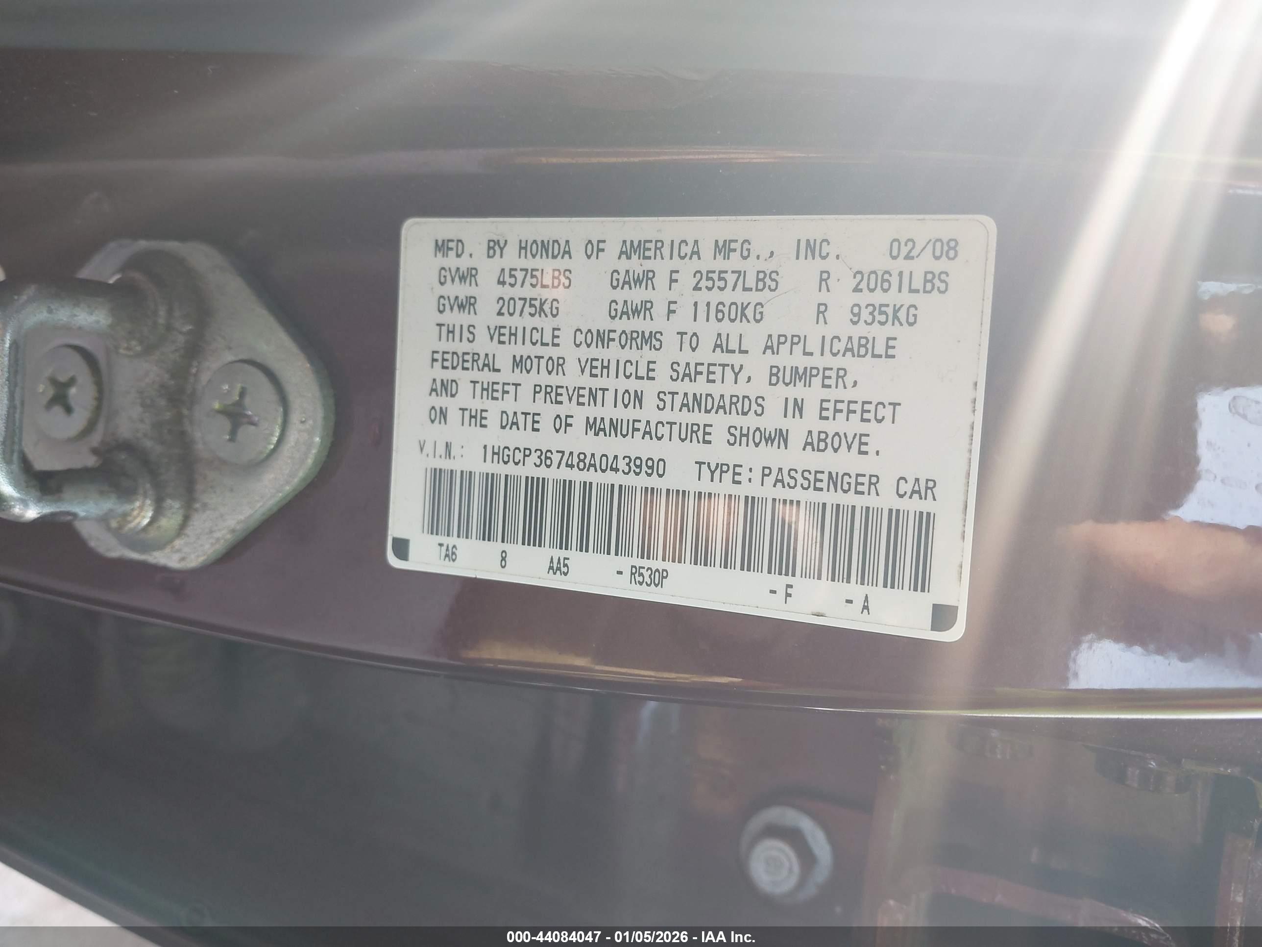 HONDA ACCORD image 9