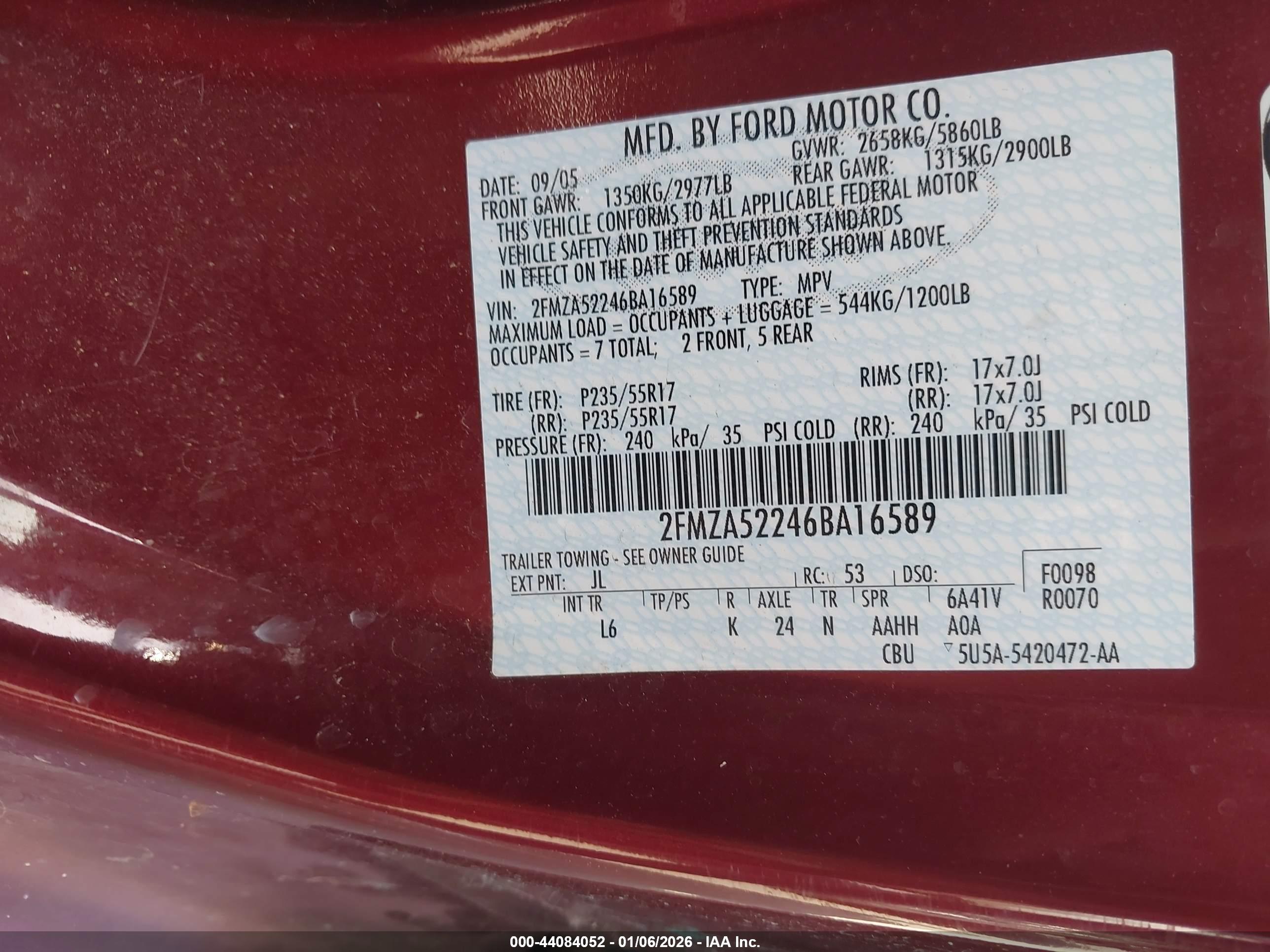 FORD FREESTAR image 9