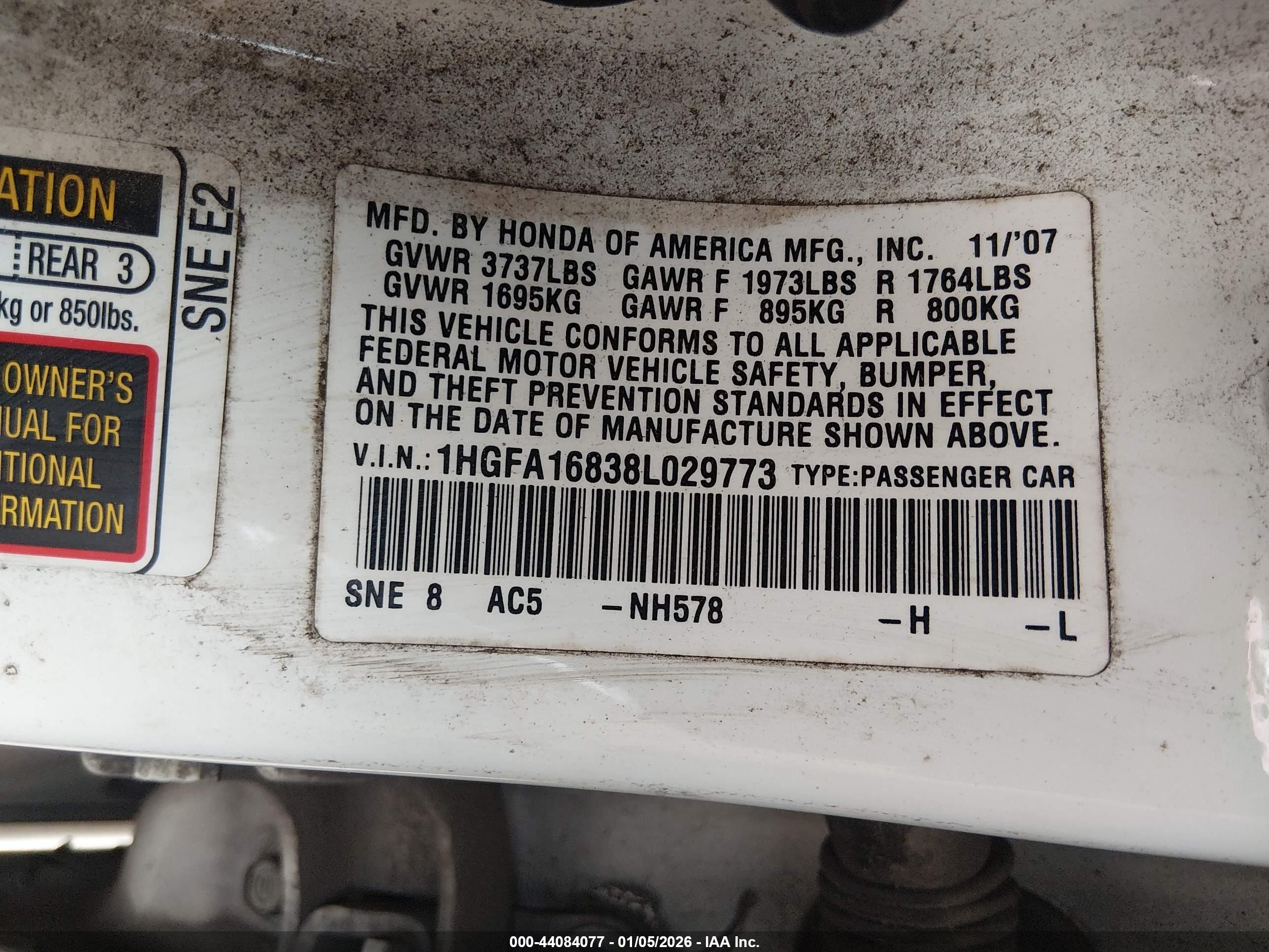 HONDA CIVIC image 9