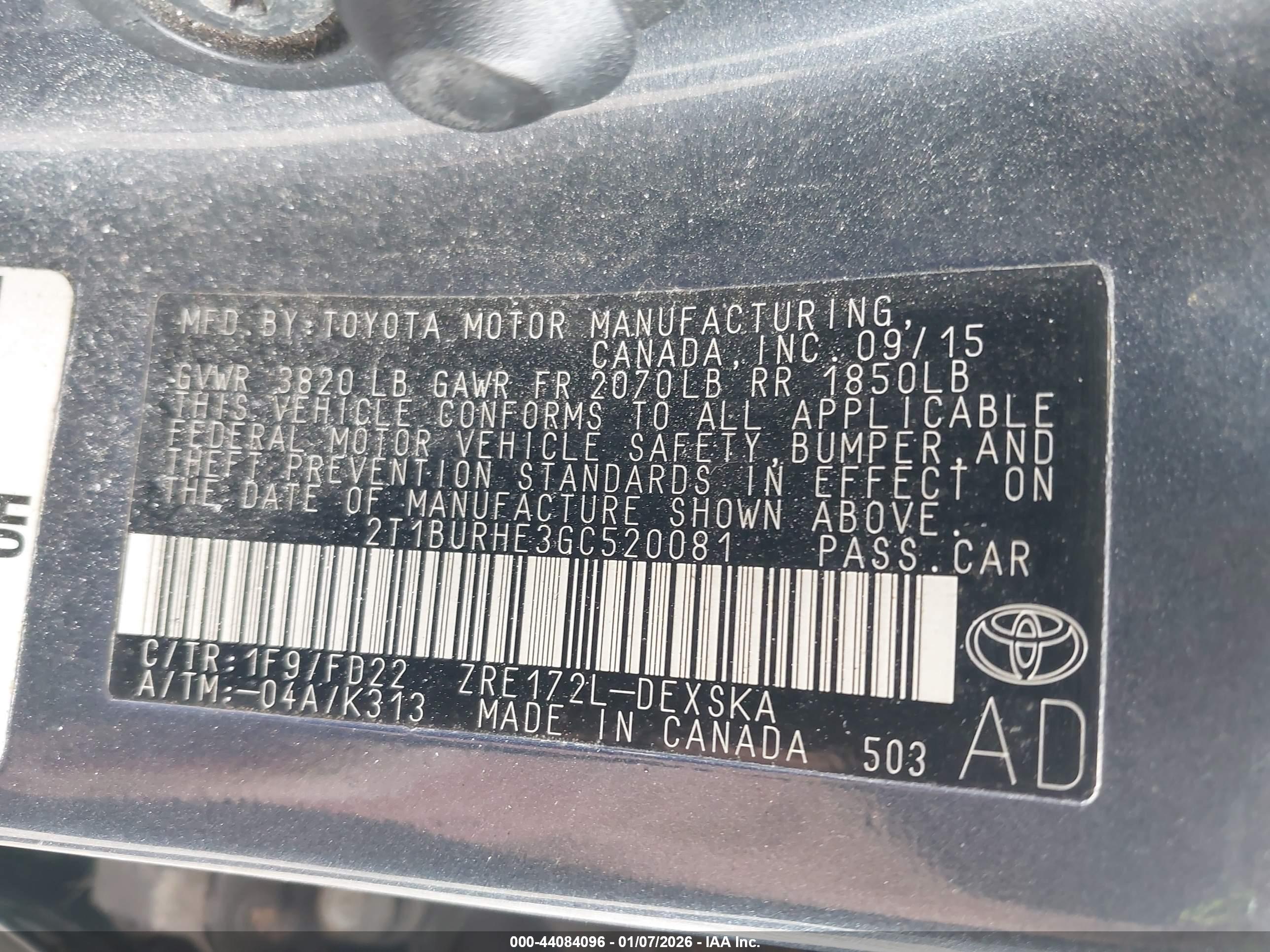 TOYOTA COROLLA image 9