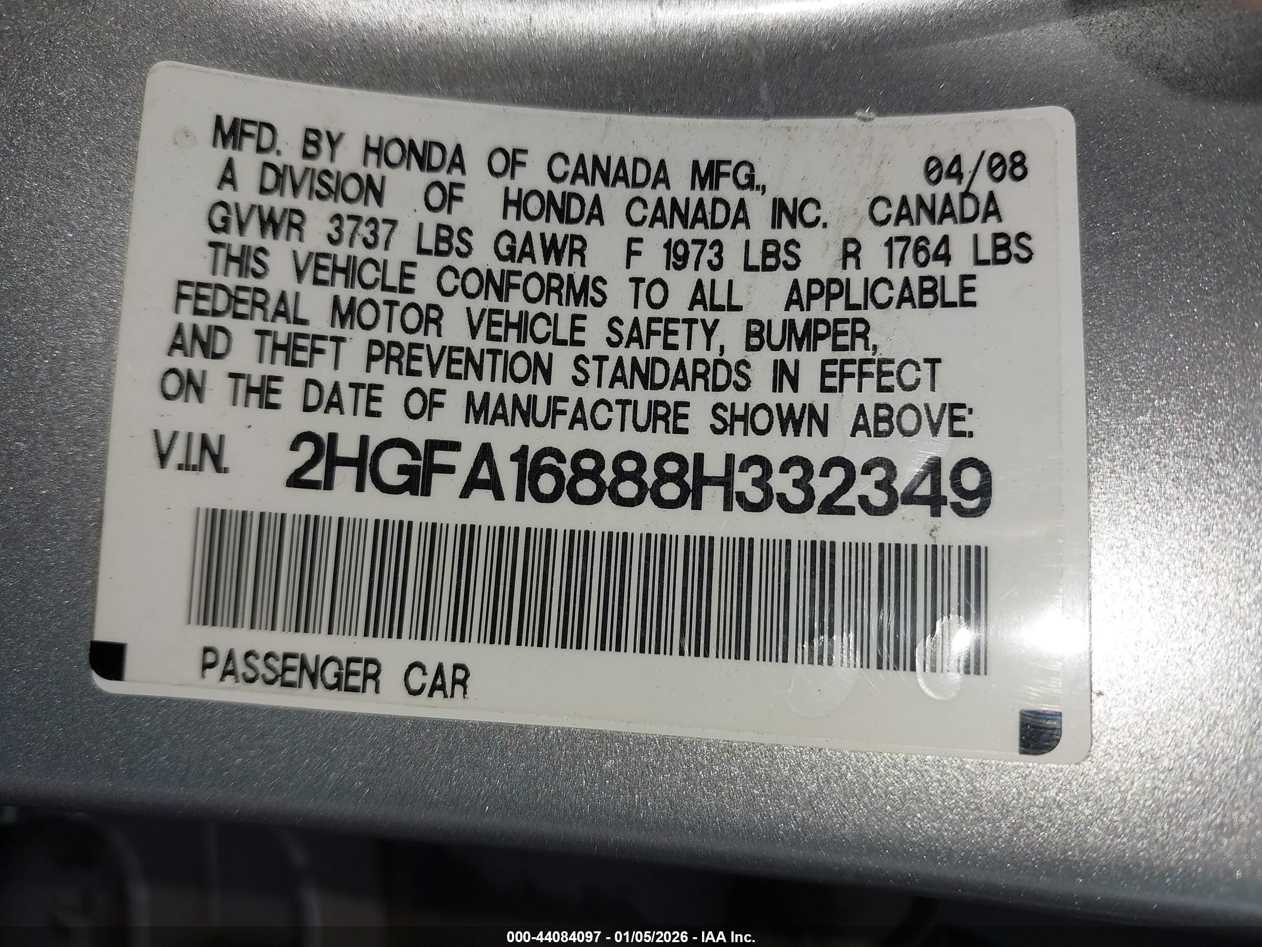 HONDA CIVIC image 9