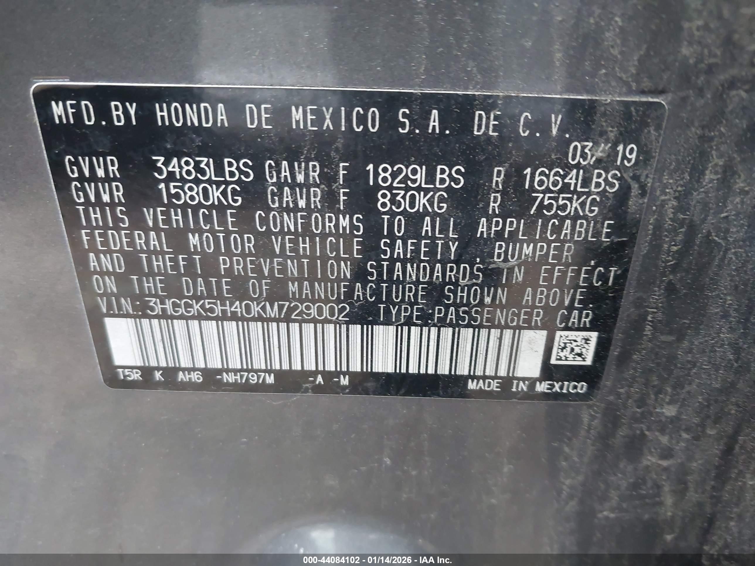 HONDA FIT image 9