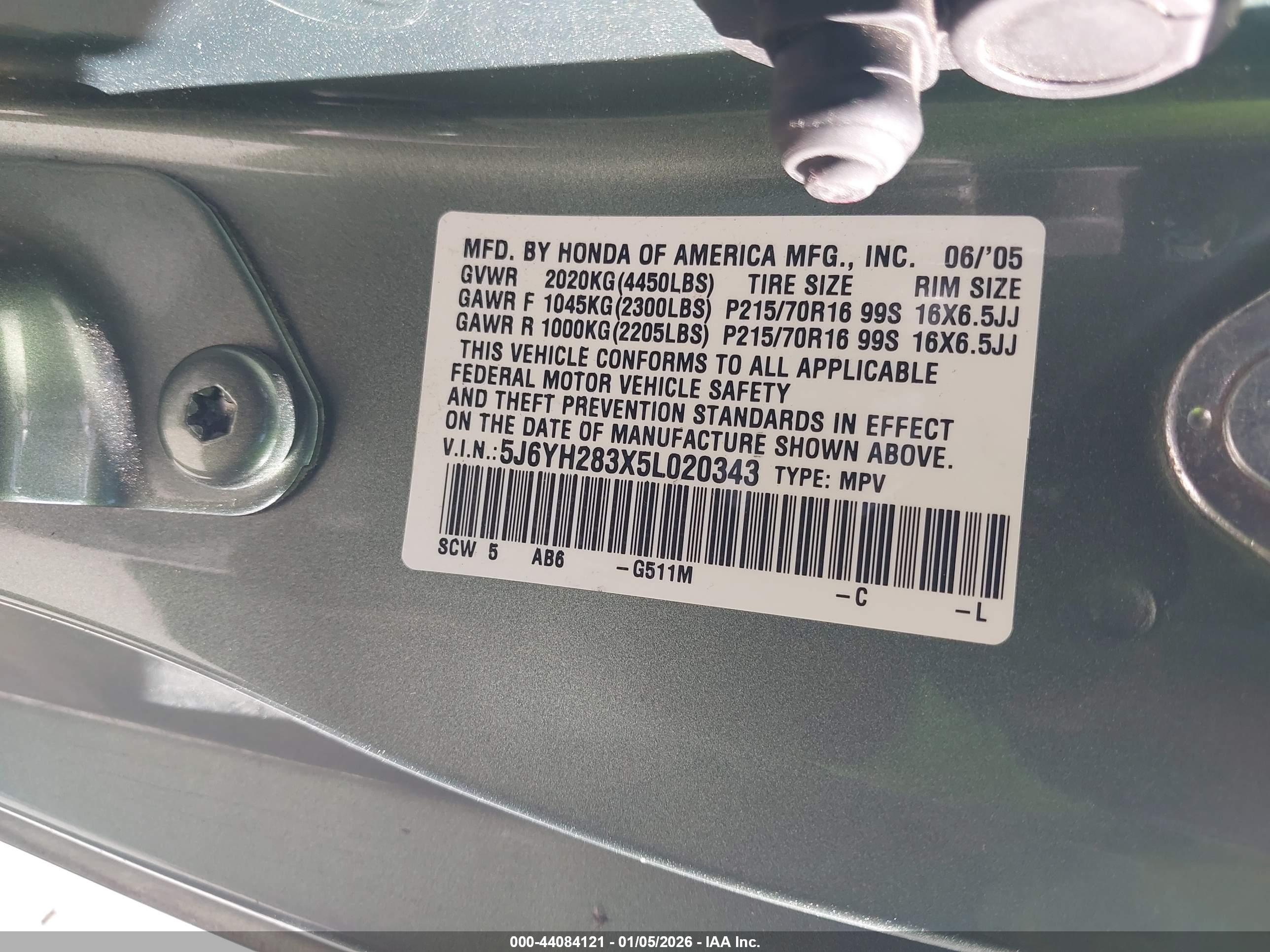 HONDA ELEMENT image 9