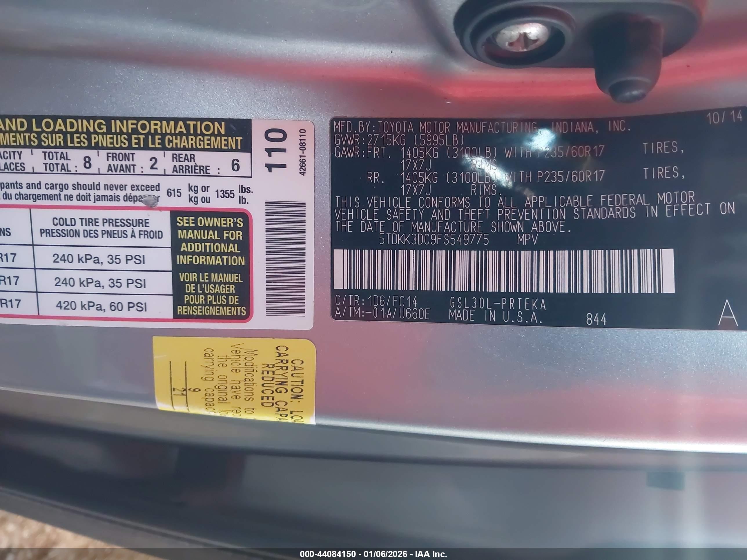 TOYOTA SIENNA image 9