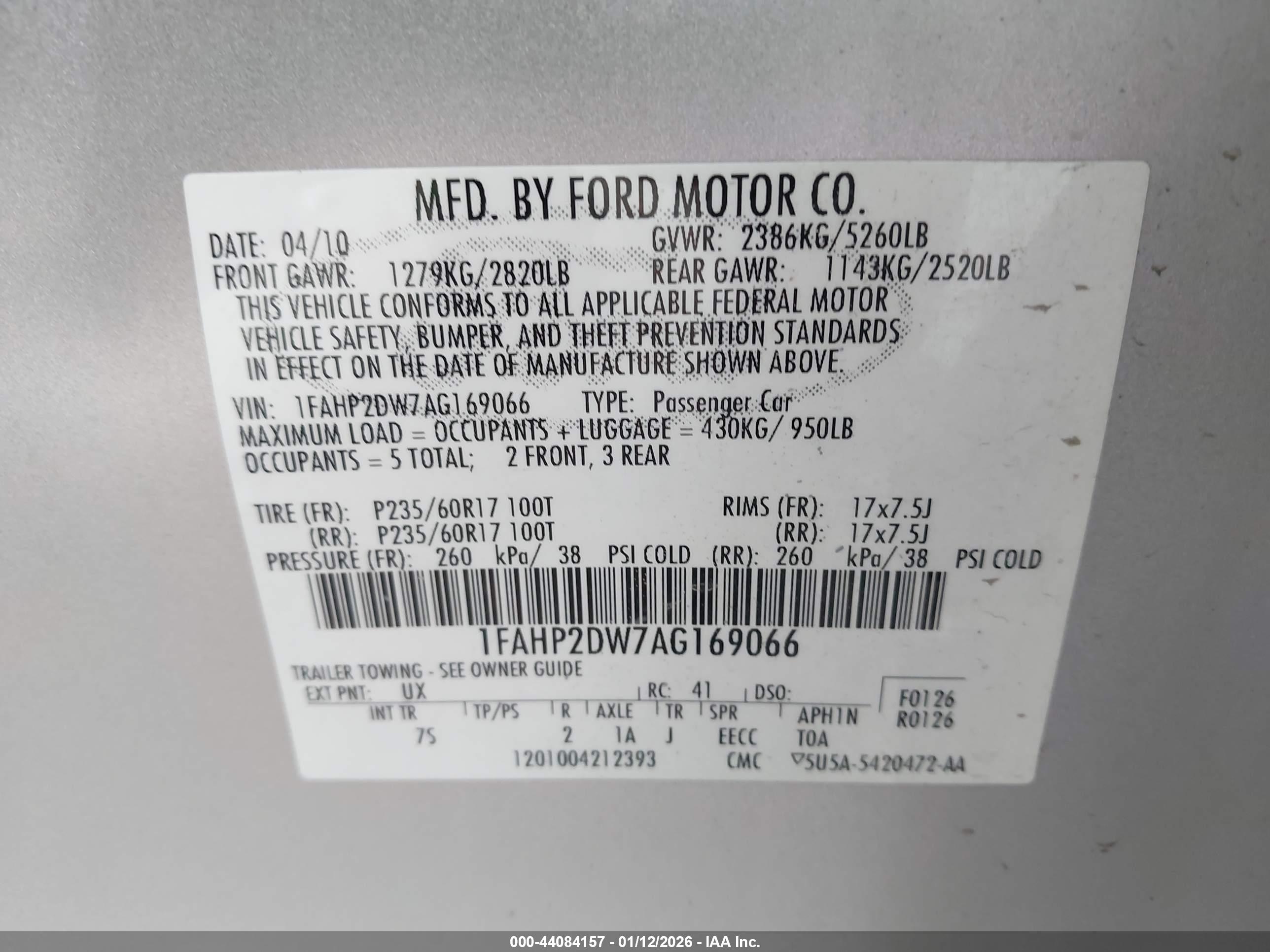 FORD TAURUS image 9