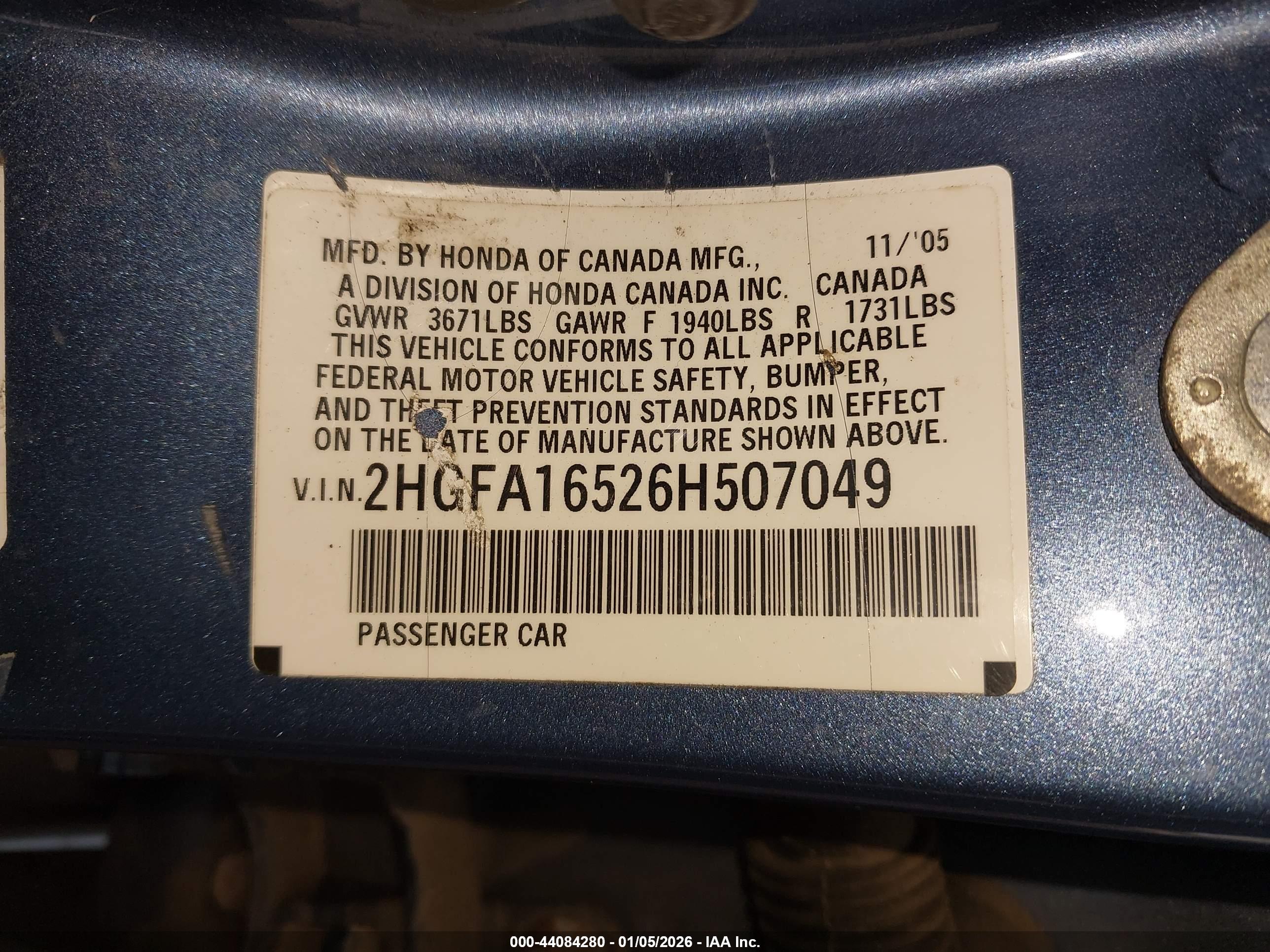 HONDA CIVIC image 9