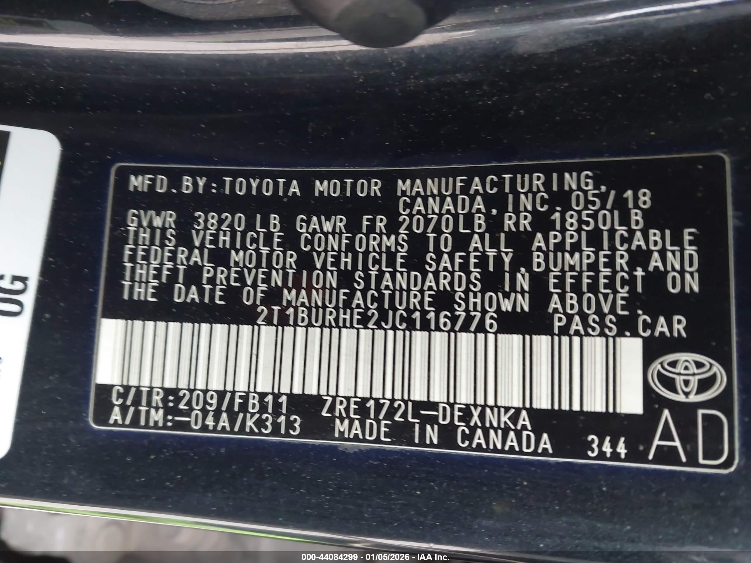 TOYOTA COROLLA image 9