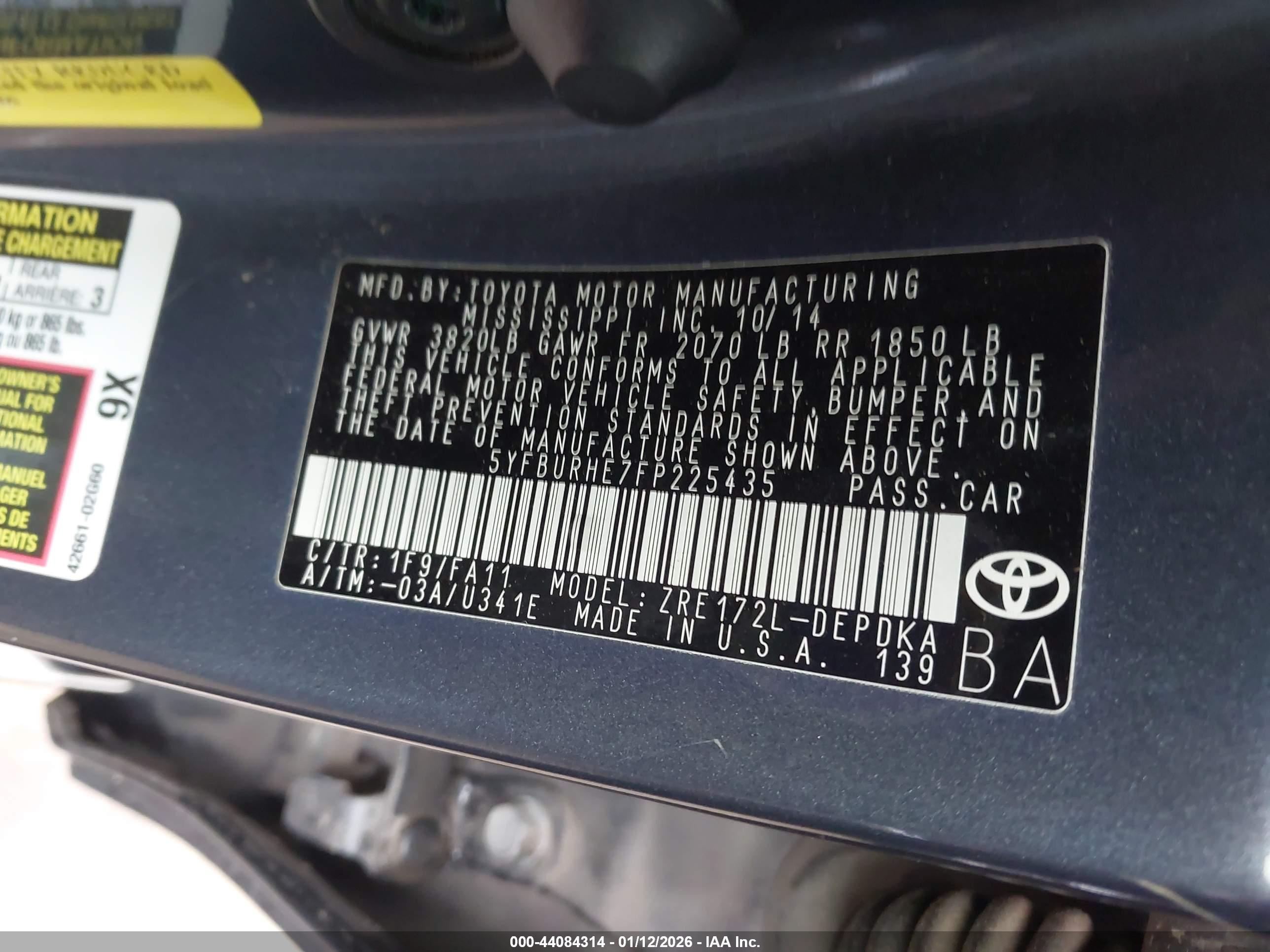 TOYOTA COROLLA image 9