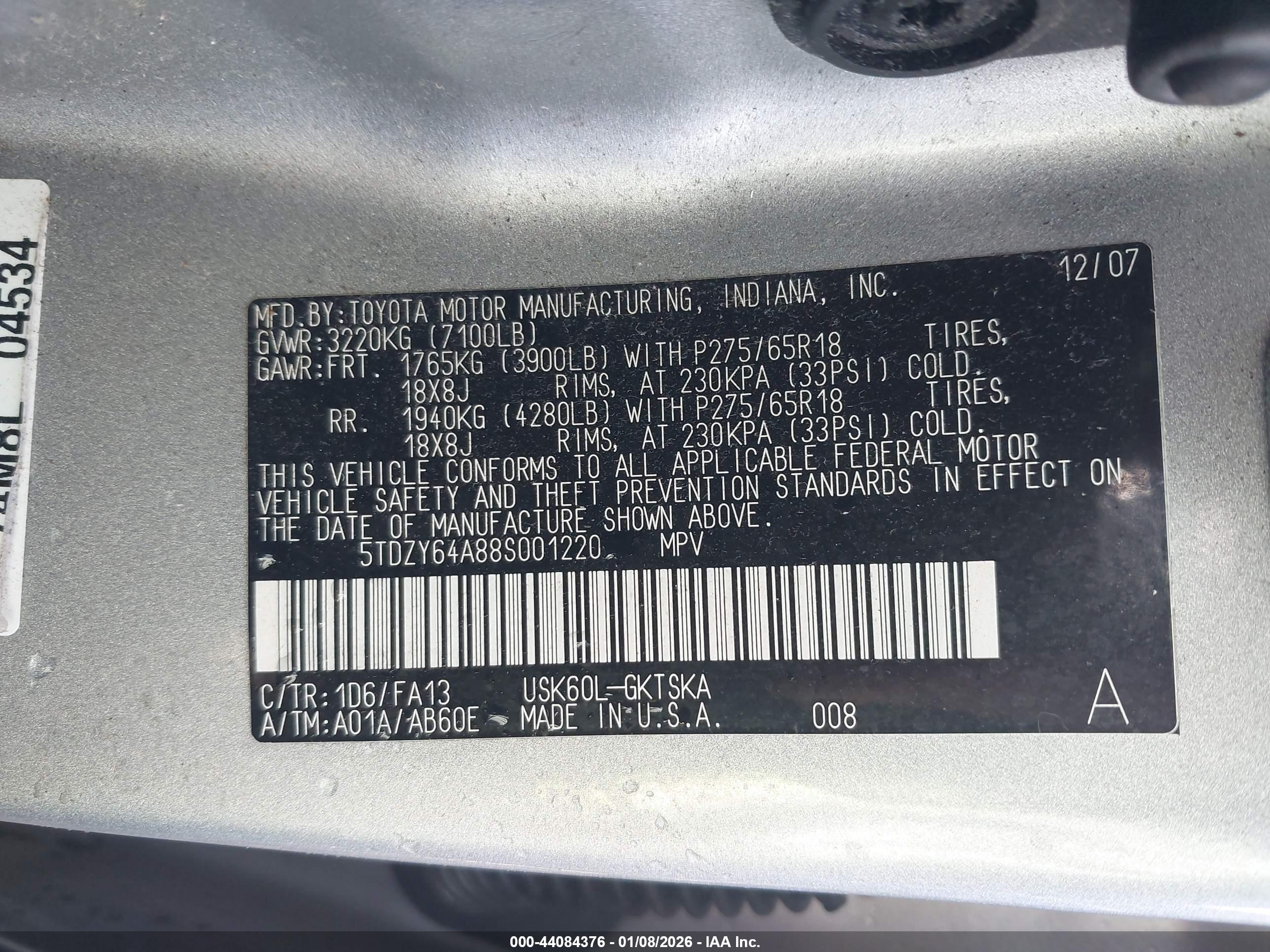 TOYOTA SEQUOIA image 9
