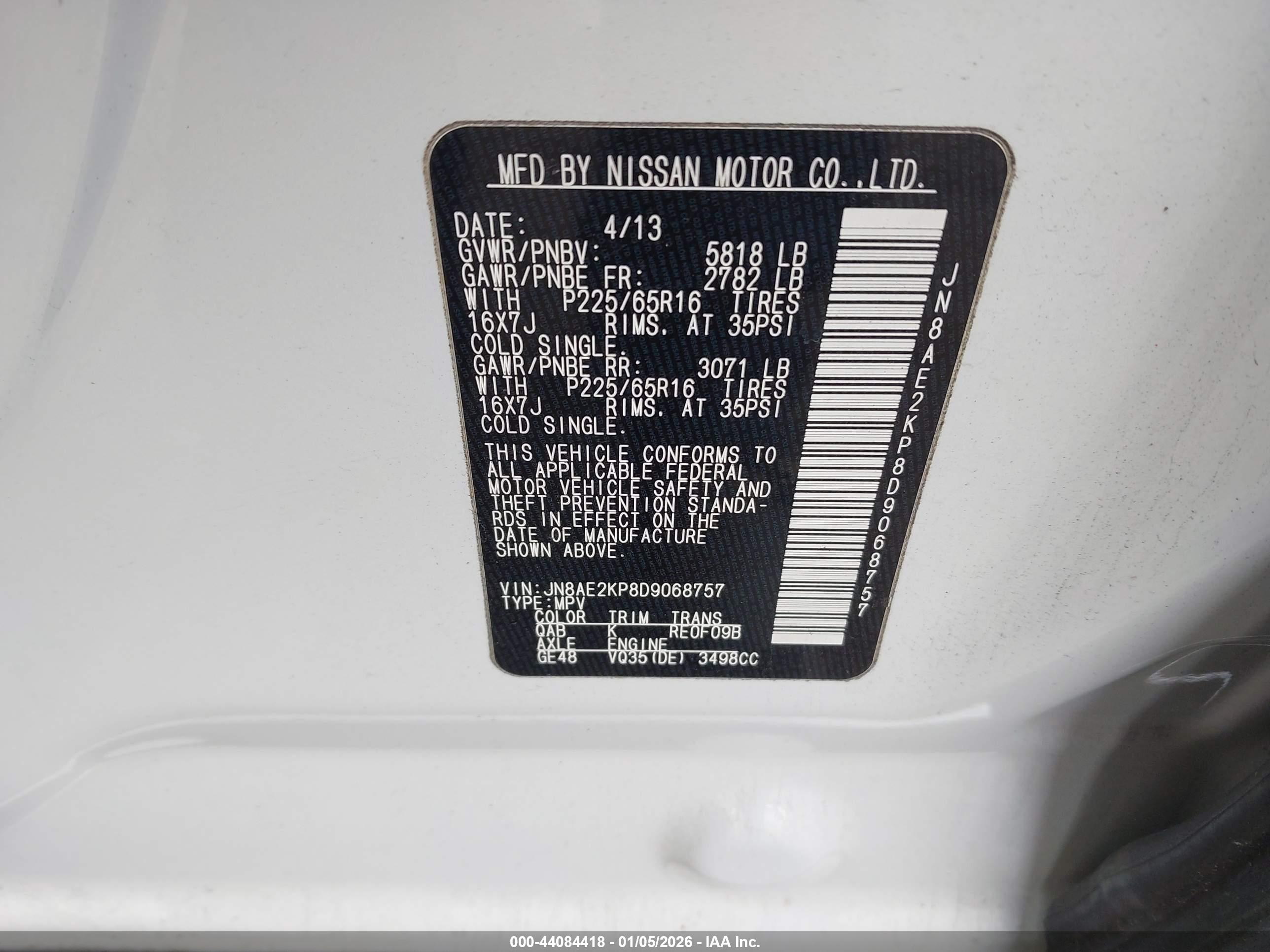 NISSAN QUEST image 9